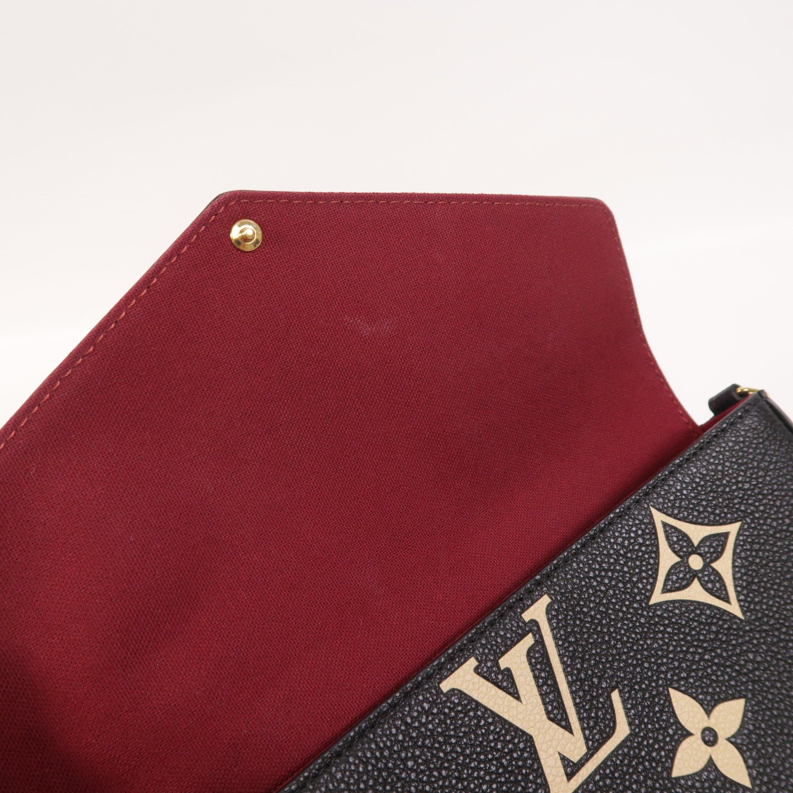 LOUIS VUITTON Monogram Felicie Pochette金扣鏈帶肩背袋