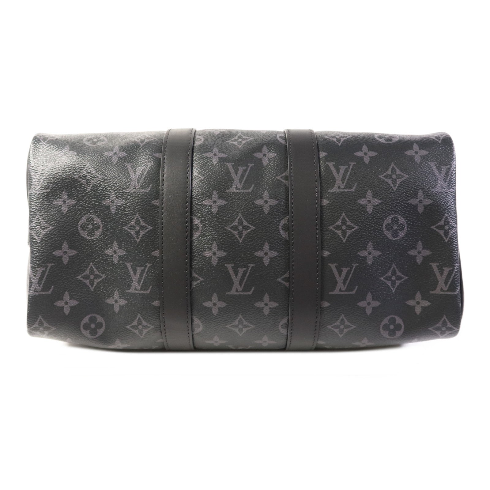 LOUIS VUITTON Monogram Eclipse Keepall Bandouliere 35手挽肩背兩用袋