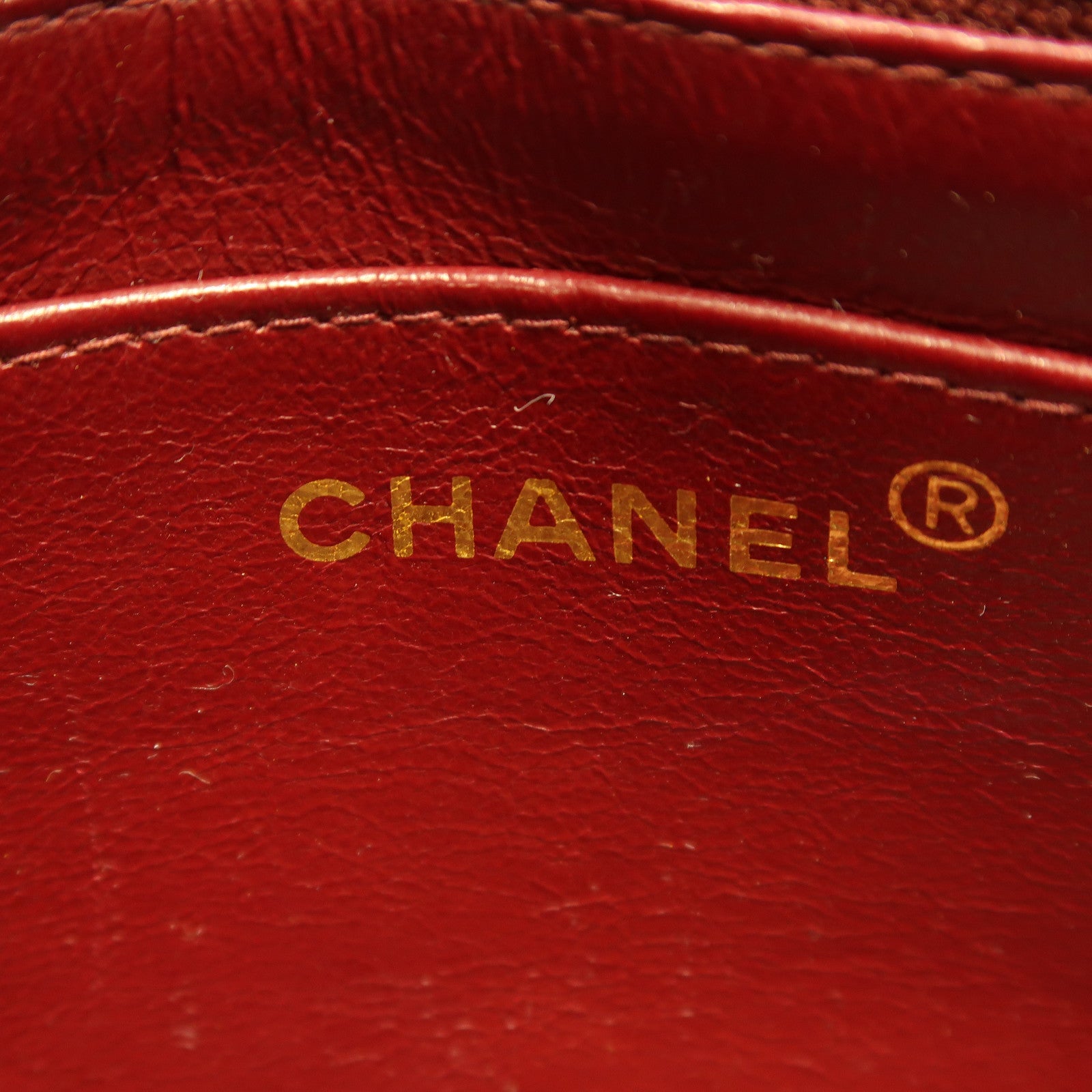 CHANEL 菱格羊皮皮革Vintage Diana金扣鏈帶肩背袋黑色