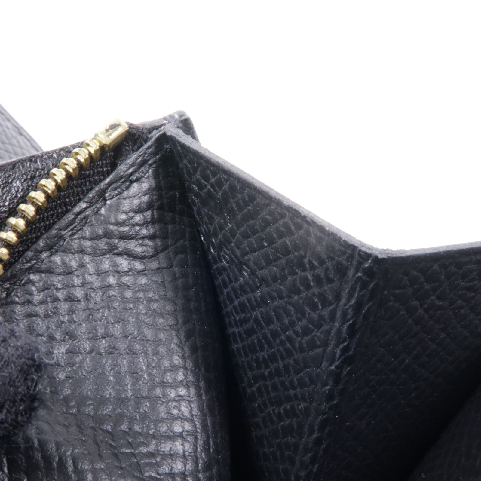 HERMES Epsom皮革Constance Wallet金扣錢包Noir