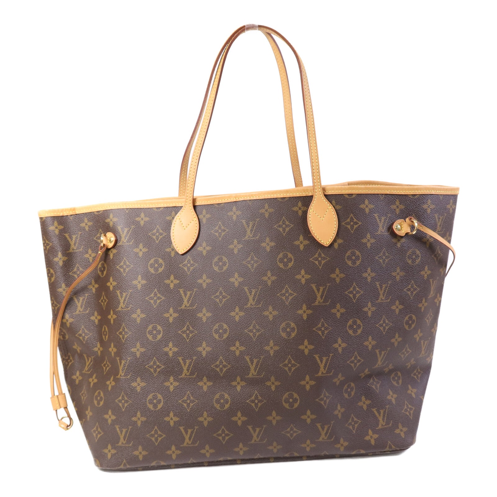 LOUIS VUITTON Monogram Neverfull GM金扣手挽袋