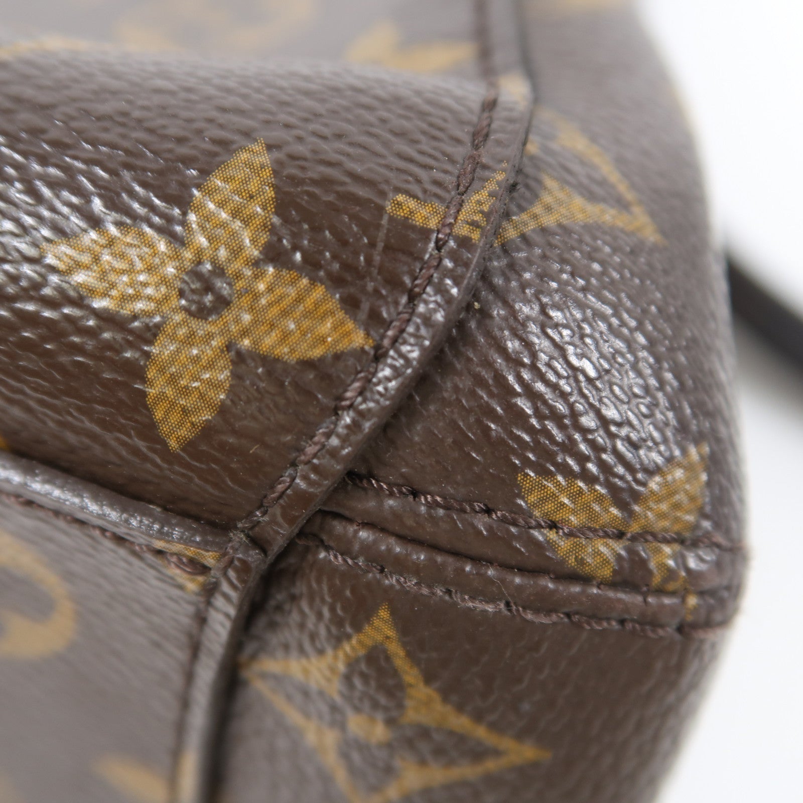 LOUIS VUITTON Monogram Montaigne金扣手挽肩背兩用袋啡色
