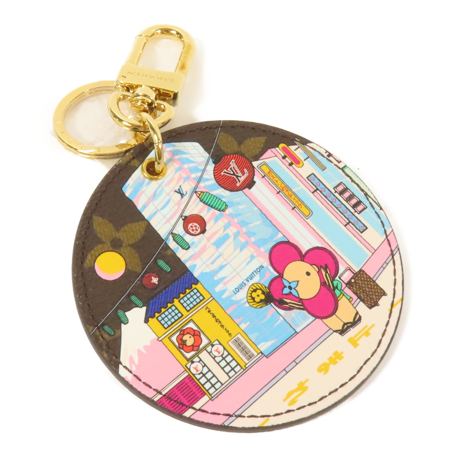 LOUIS VUITTON Monogram Vivienne Porte Cles Illustre Charm金扣掛飾
