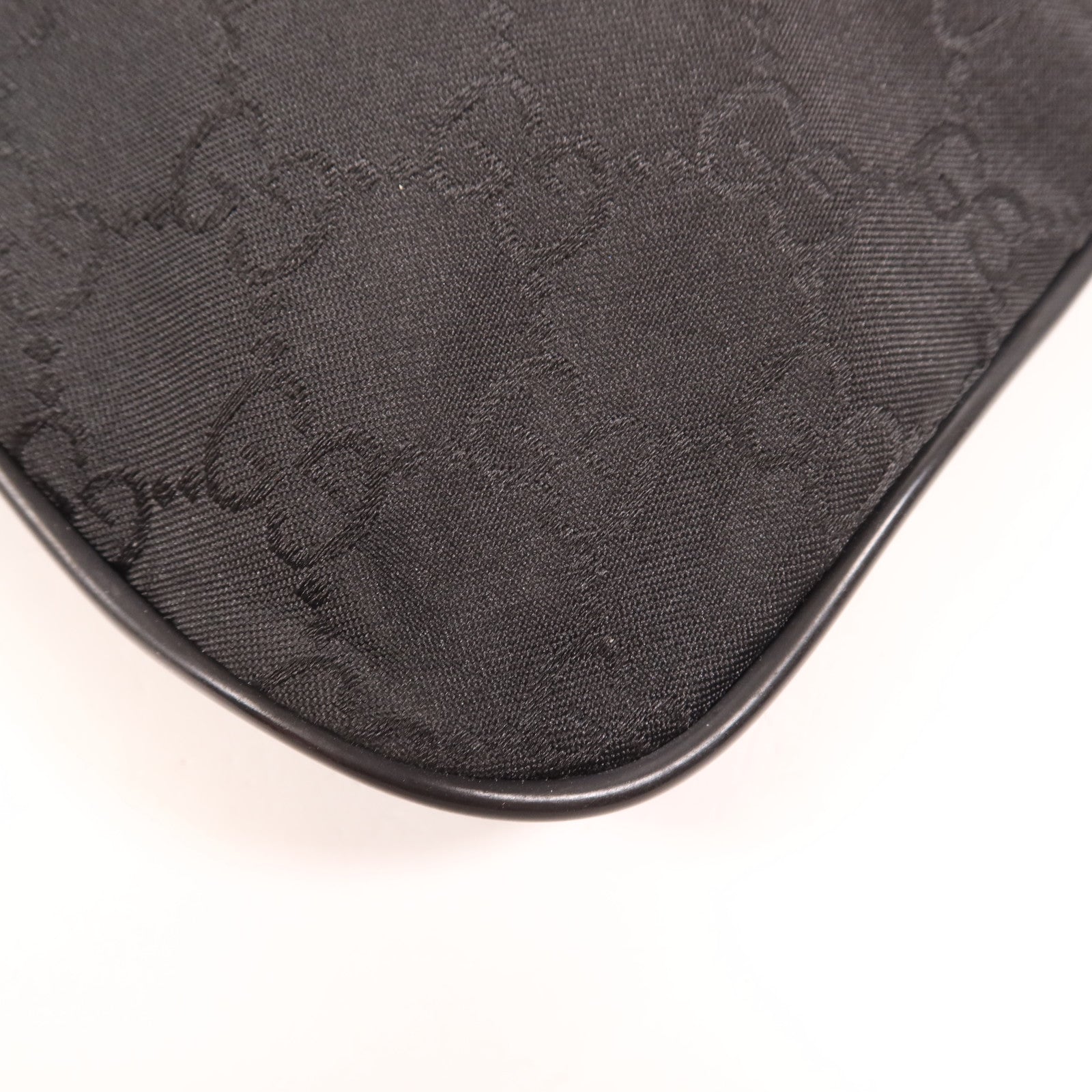 GUCCI 尼龍Shoulder Bag銀扣肩背袋