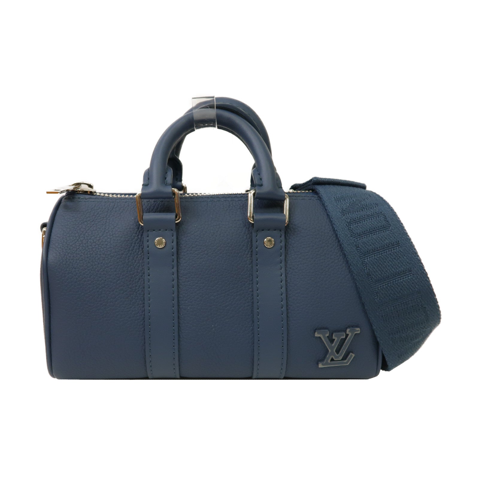 LOUIS VUITTON Aerogram Keepall XS銀扣手挽肩背兩用袋藍色