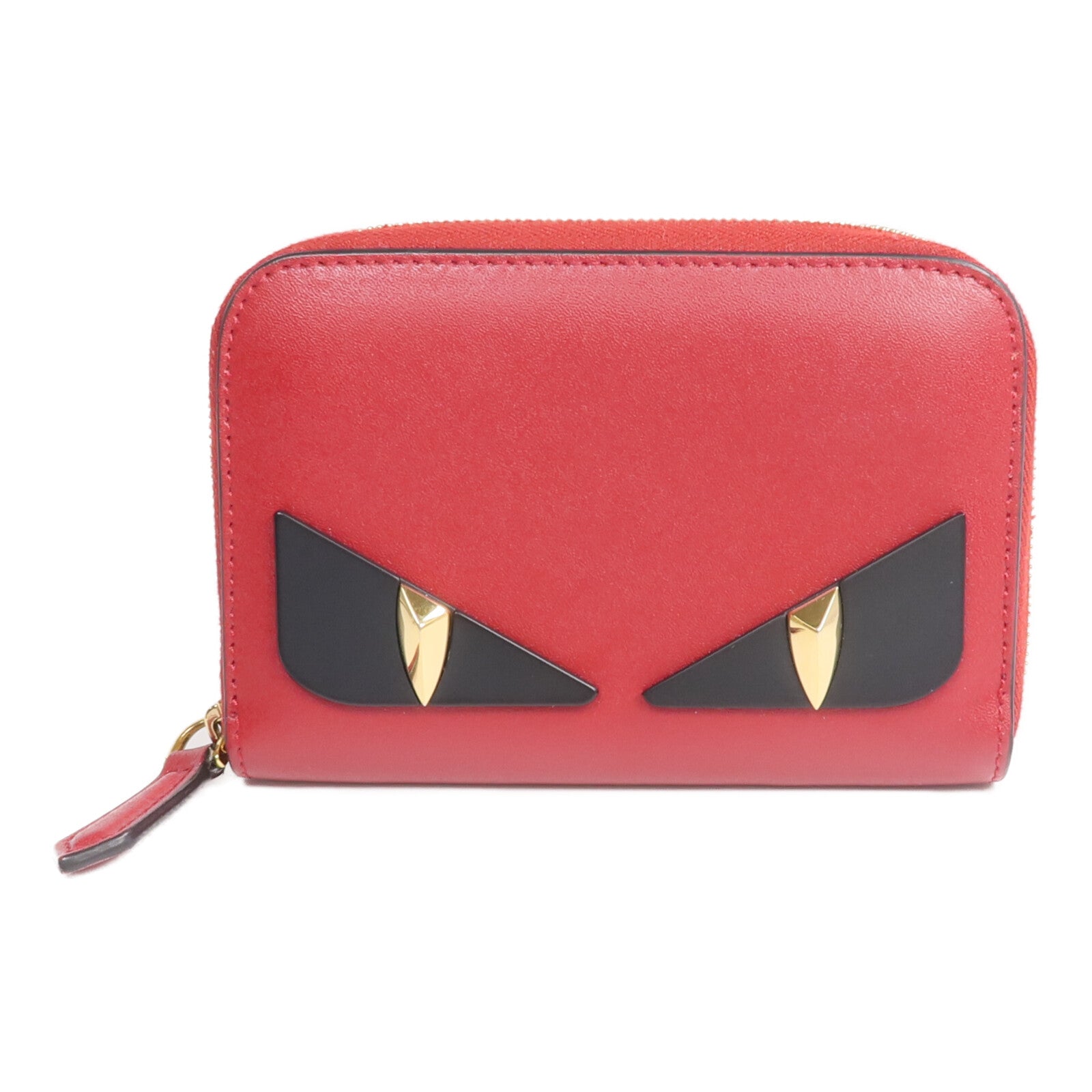 FENDI 牛皮皮革Coin/Card Case金扣零錢包/卡片套