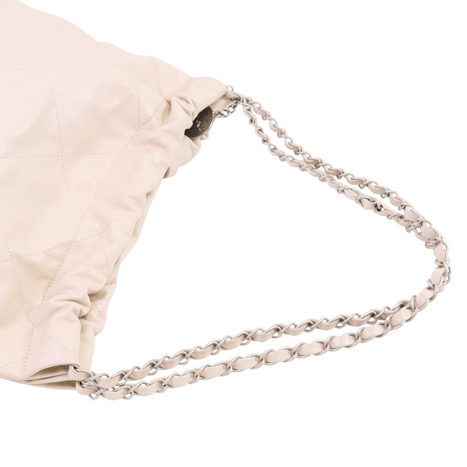 CHANEL 牛皮皮革Chanel 22 Small銀扣鏈帶肩背袋
