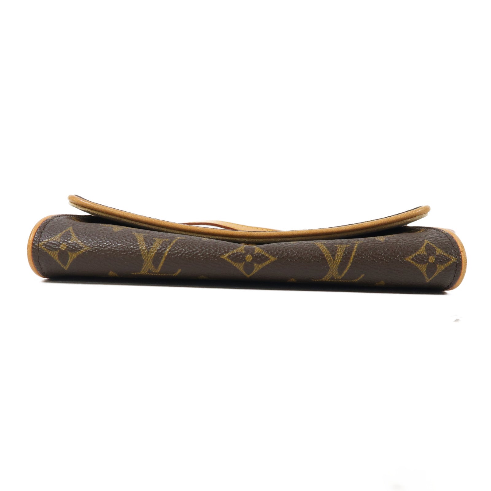 LOUIS VUITTON Monogram Pochette Twin PM金扣肩背袋啡色