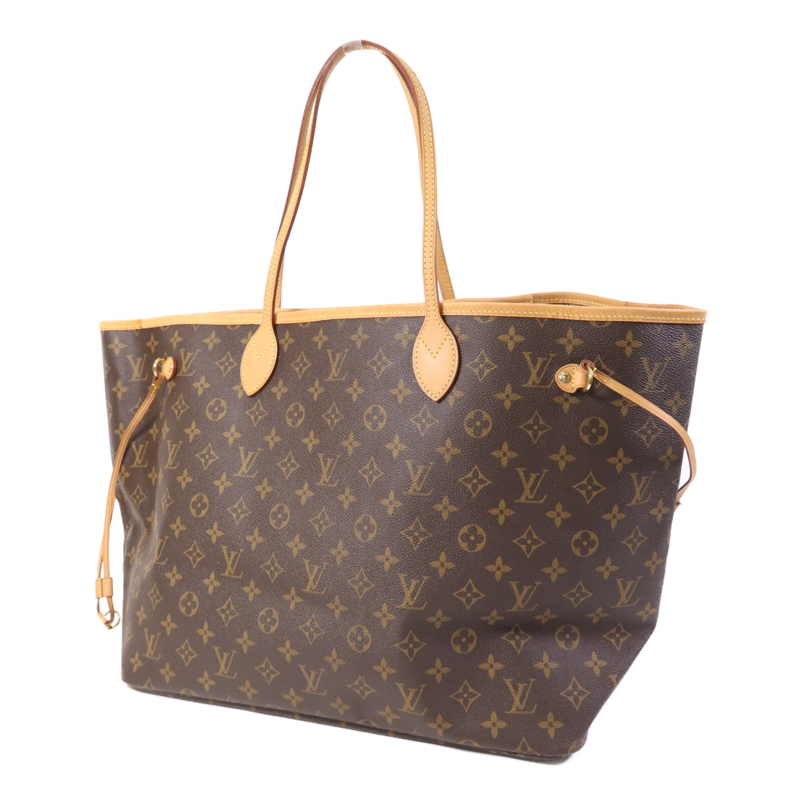 LOUIS VUITTON Monogram Neverfull GM金扣手挽袋