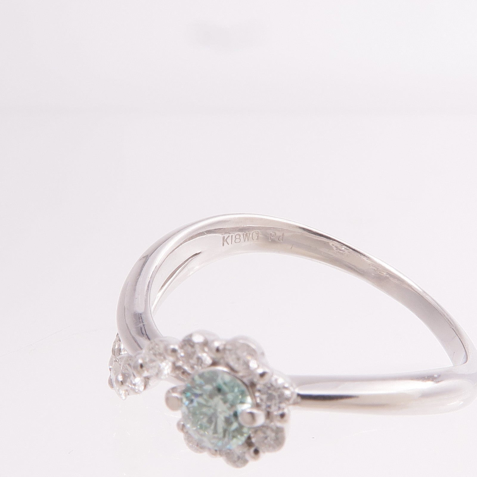 JEWELRY 18K白金Diamond Ring鑽石戒指US#8
