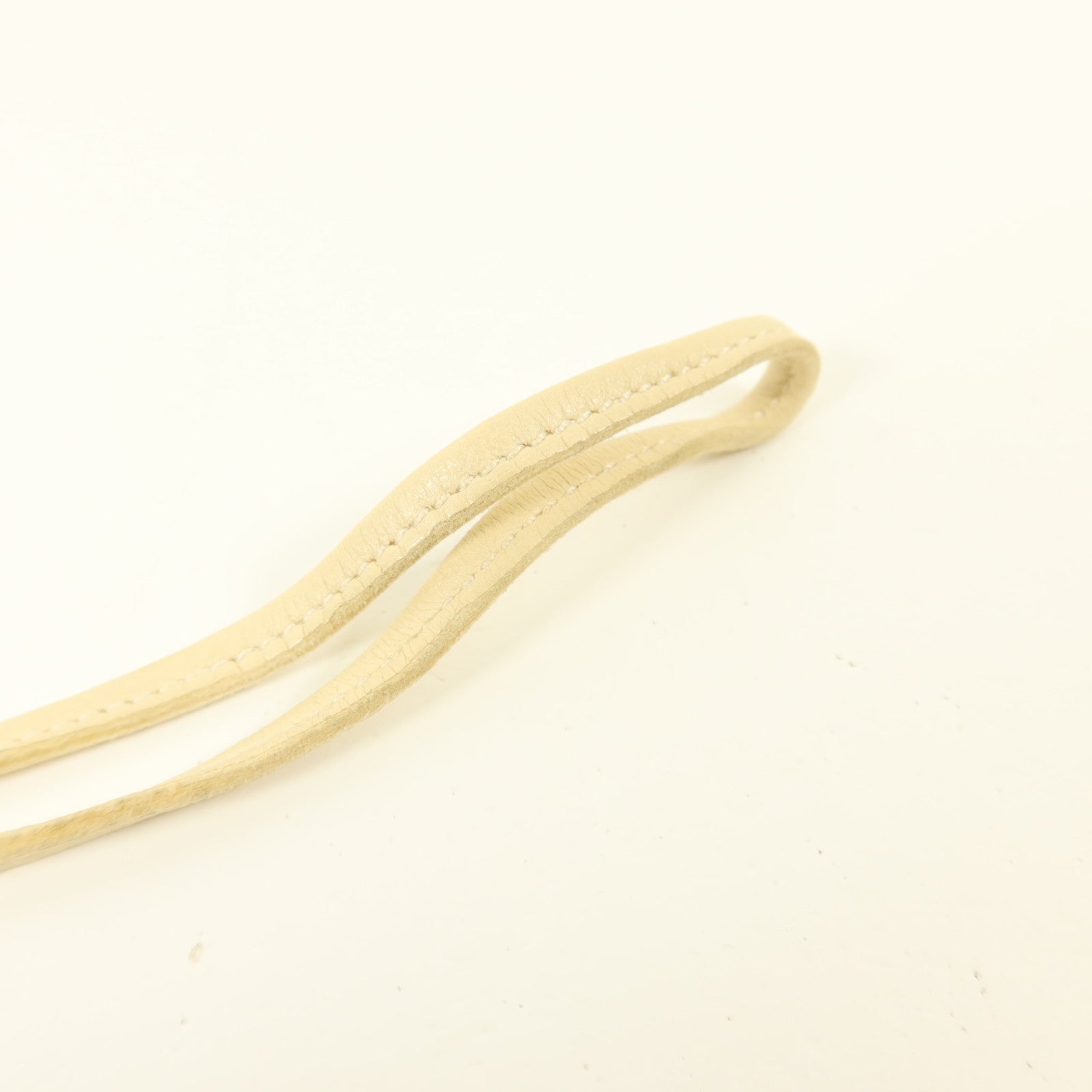 HERMES Milo皮革Rodeo PM掛飾Sesame/Vert Criquet
