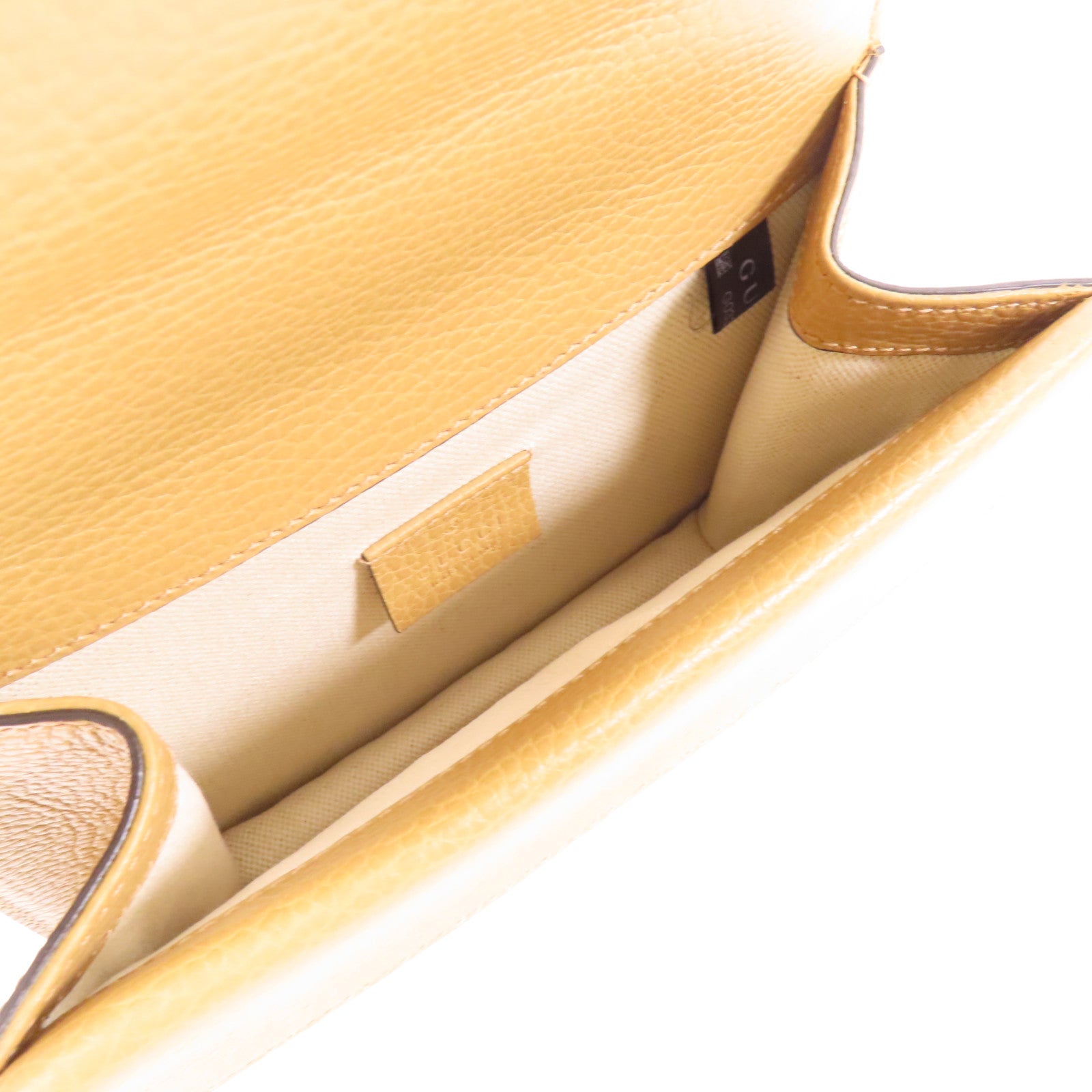 GUCCI GG SHW Dionysus Chain Shoulder Bag Calfskin Leather Brown