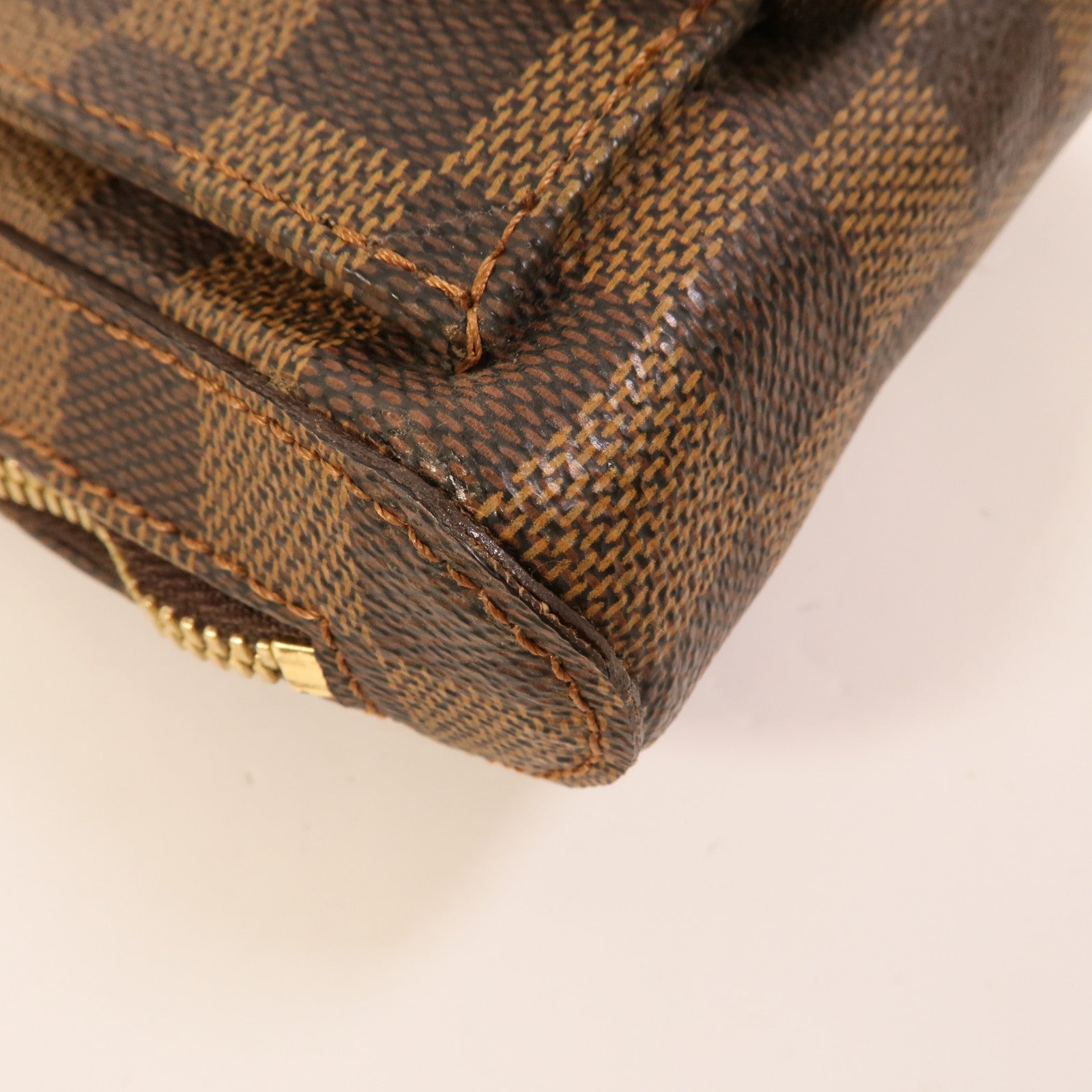 LOUIS VUITTON Damier Geronimos金扣腰包