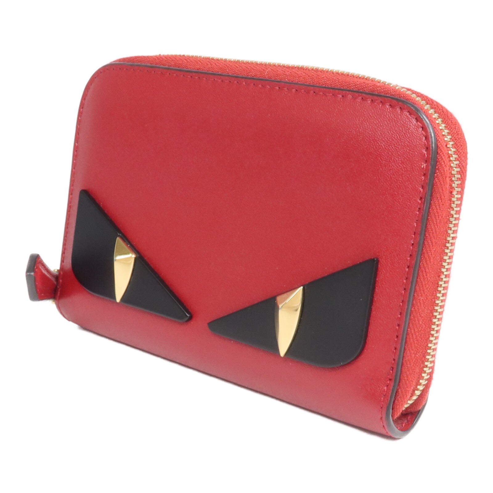 FENDI 牛皮皮革Coin/Card Case金扣零錢包/卡片套