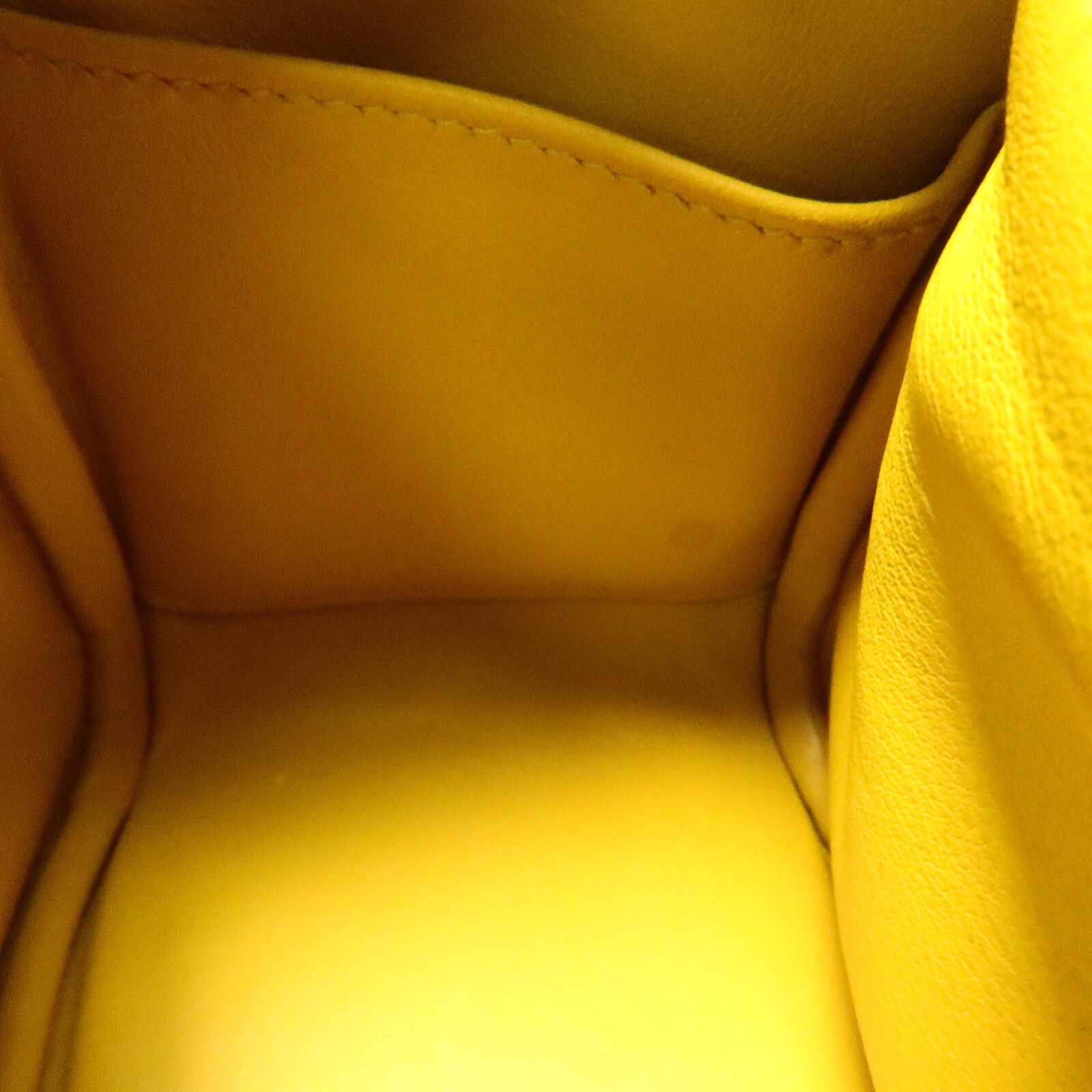 HERMES Clemence皮革Mini Lindy手挽肩背兩用袋Jaune Ambre