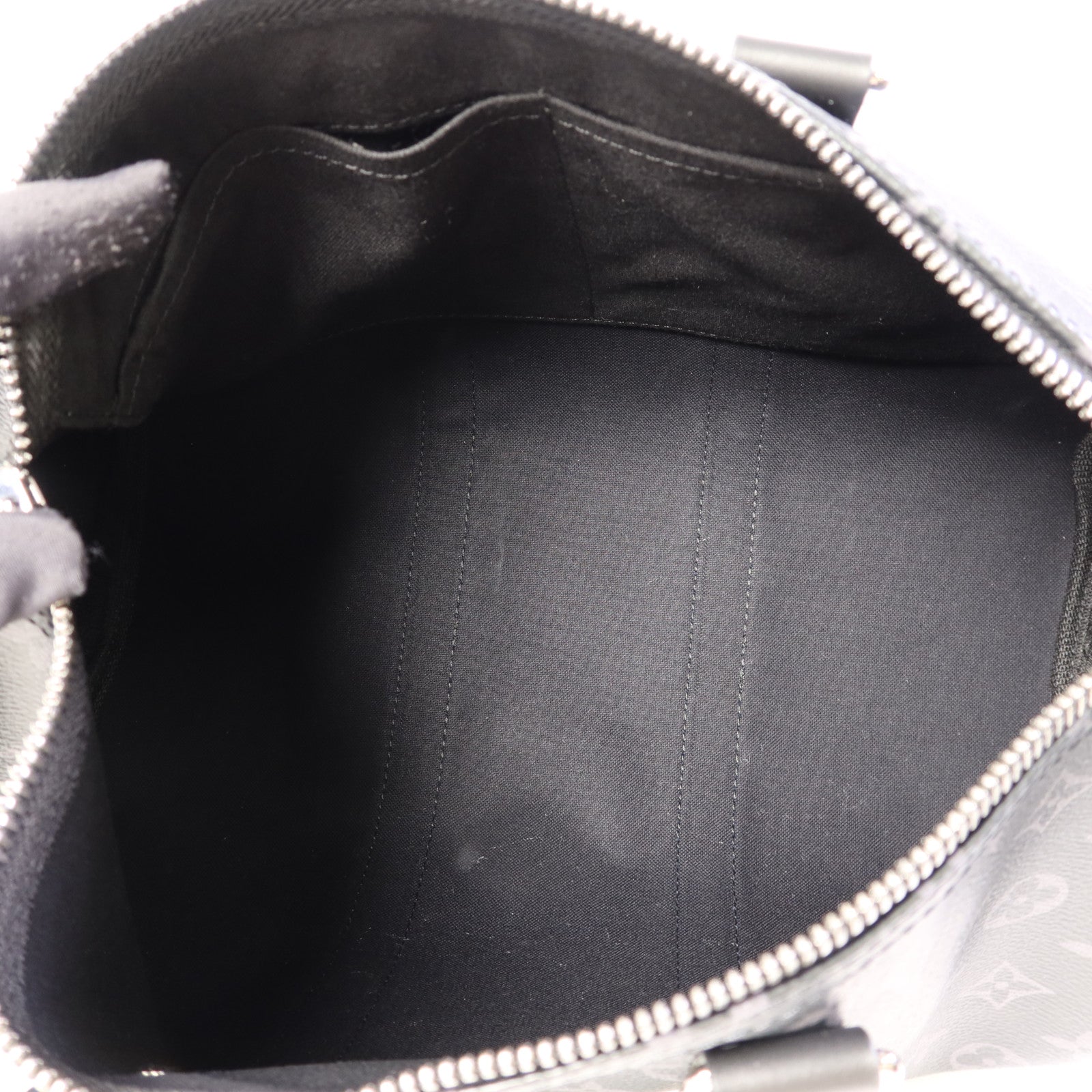 LOUIS VUITTON Monogram Eclipse Keepall Bandouliere 35手挽肩背兩用袋