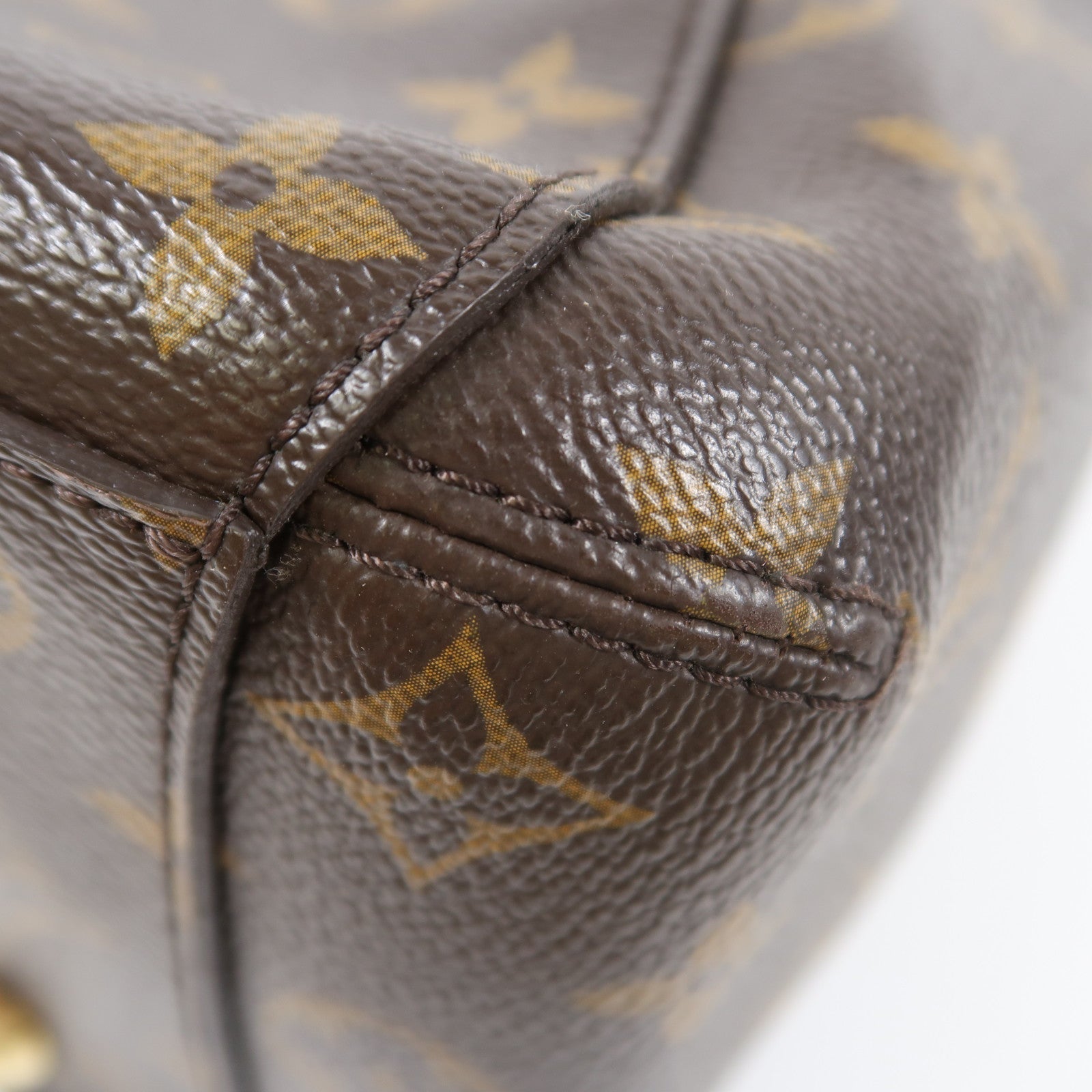 LOUIS VUITTON Monogram Montaigne金扣手挽肩背兩用袋啡色