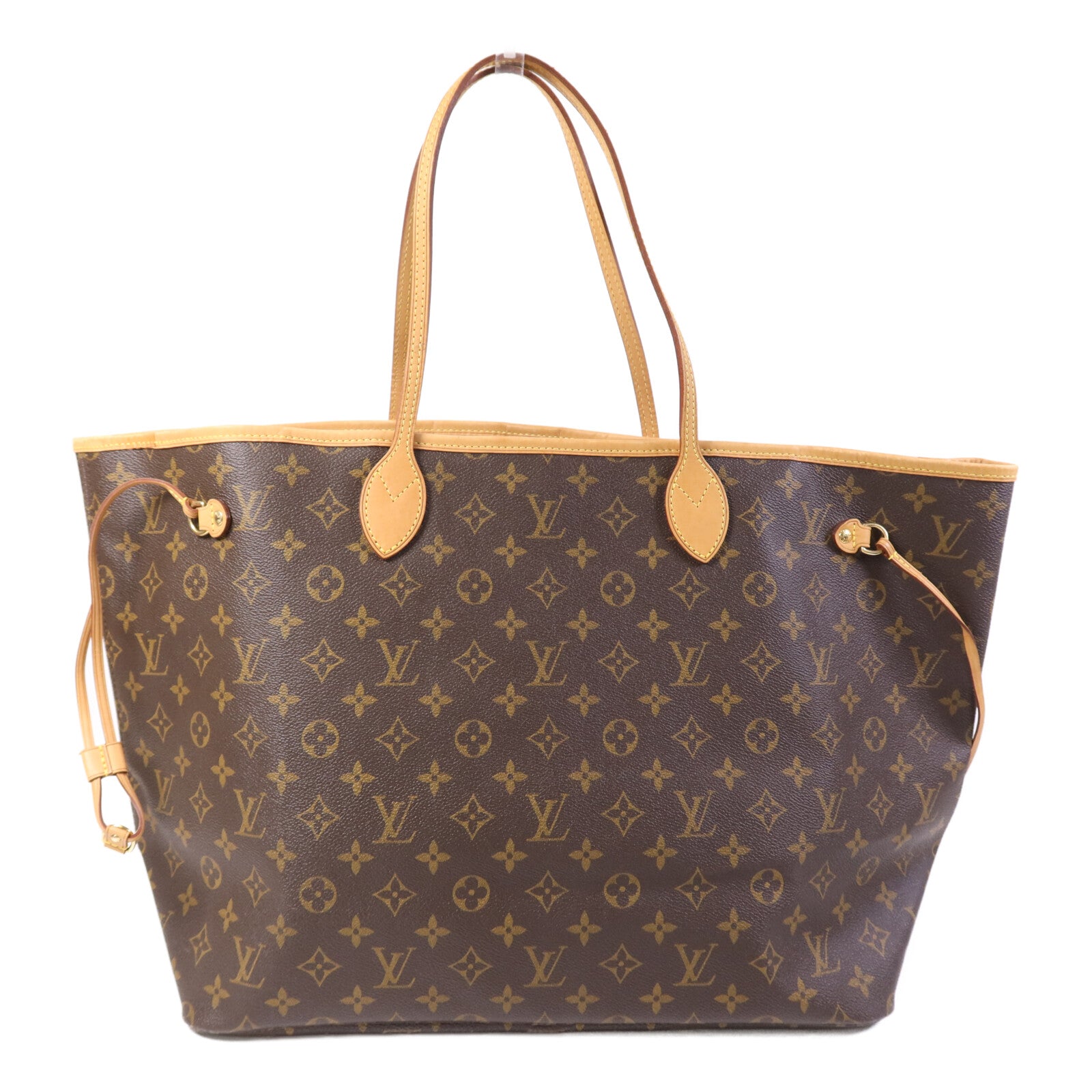 LOUIS VUITTON Monogram Neverfull GM金扣手挽袋