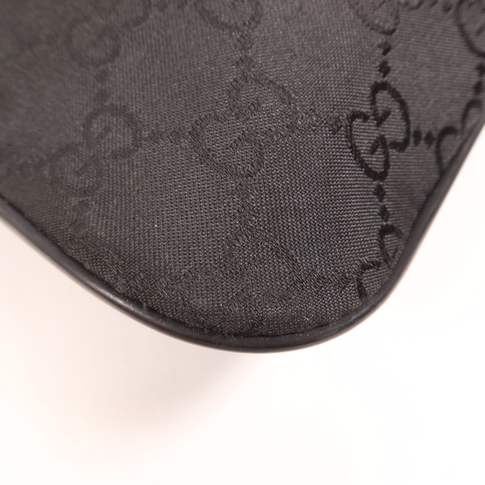 GUCCI 尼龍Shoulder Bag銀扣肩背袋