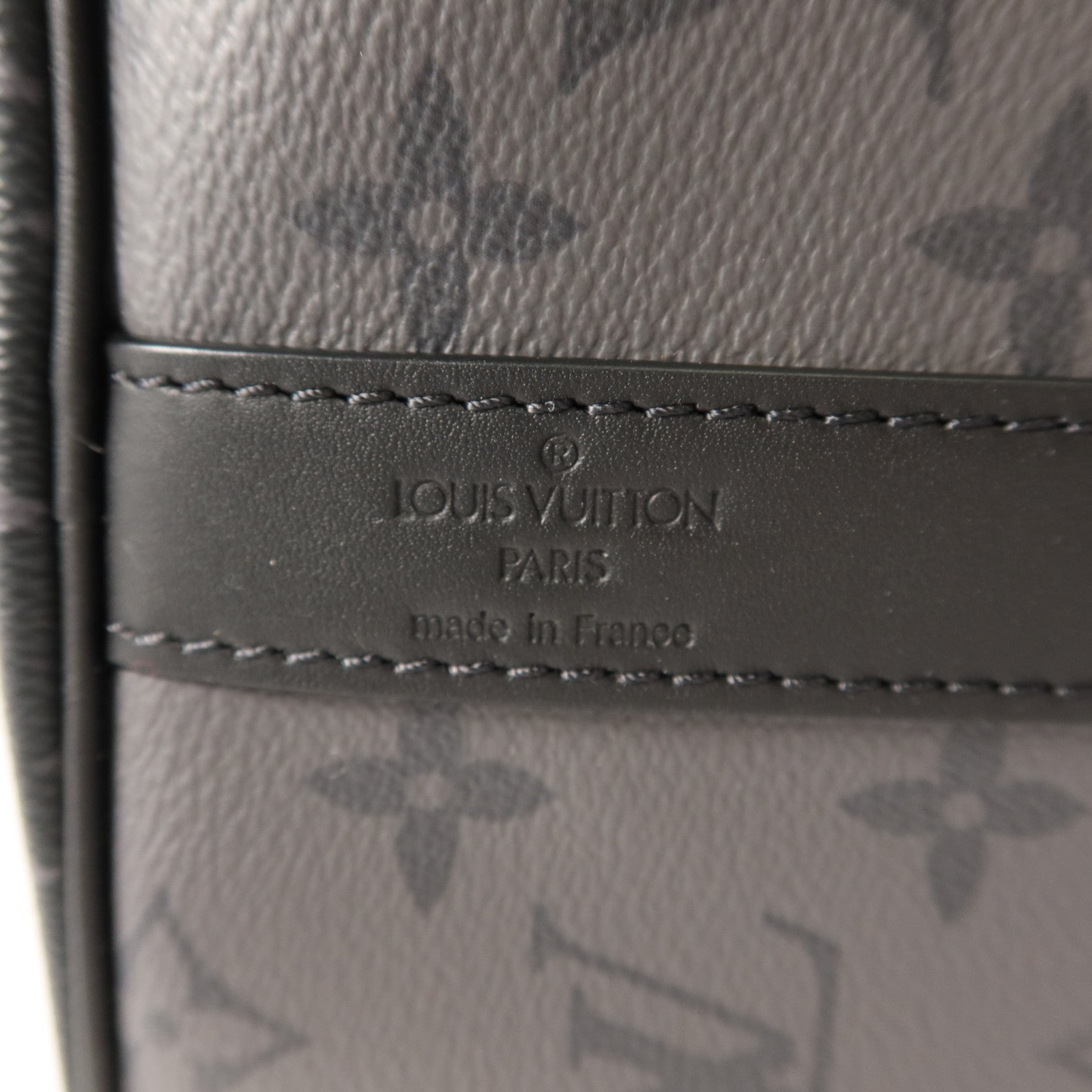 LOUIS VUITTON Monogram Eclipse Keepall Bandouliere 35手挽肩背兩用袋