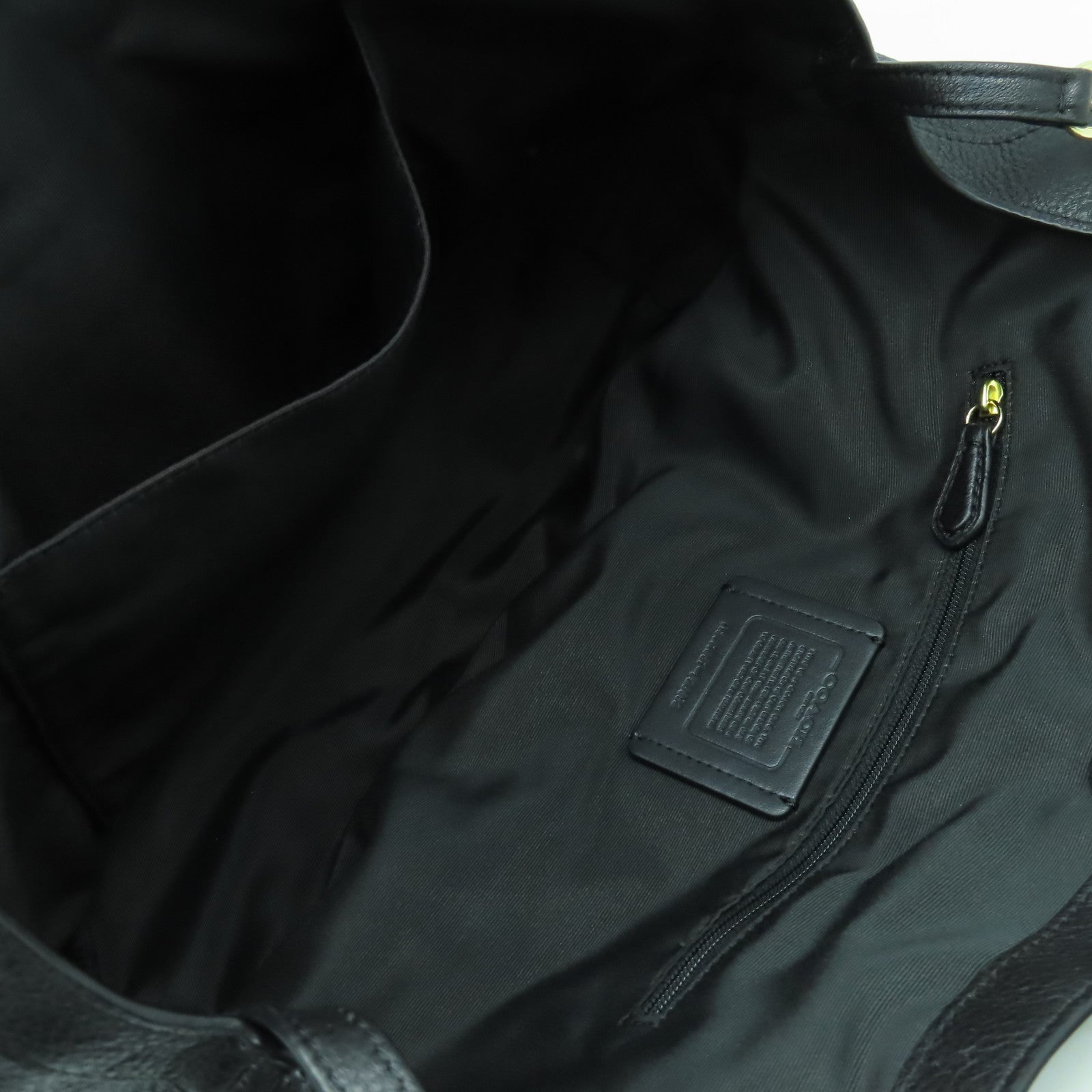 COACH 【激減優惠】牛皮皮革2way Shoulder Bag金扣手挽肩背兩用袋黑色