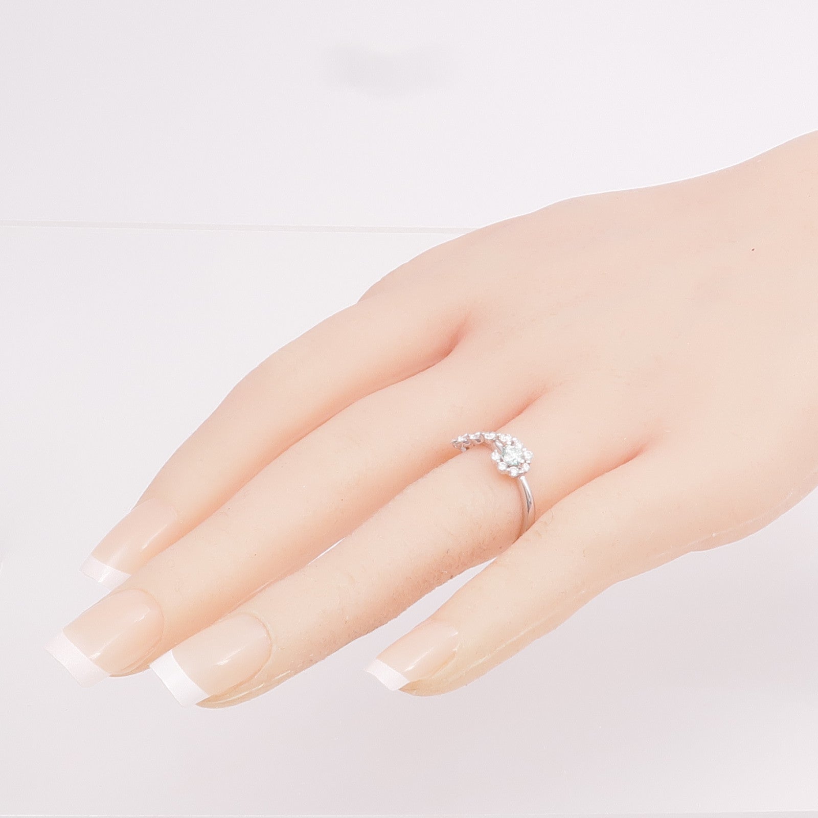 JEWELRY 18K白金Diamond Ring鑽石戒指US#8