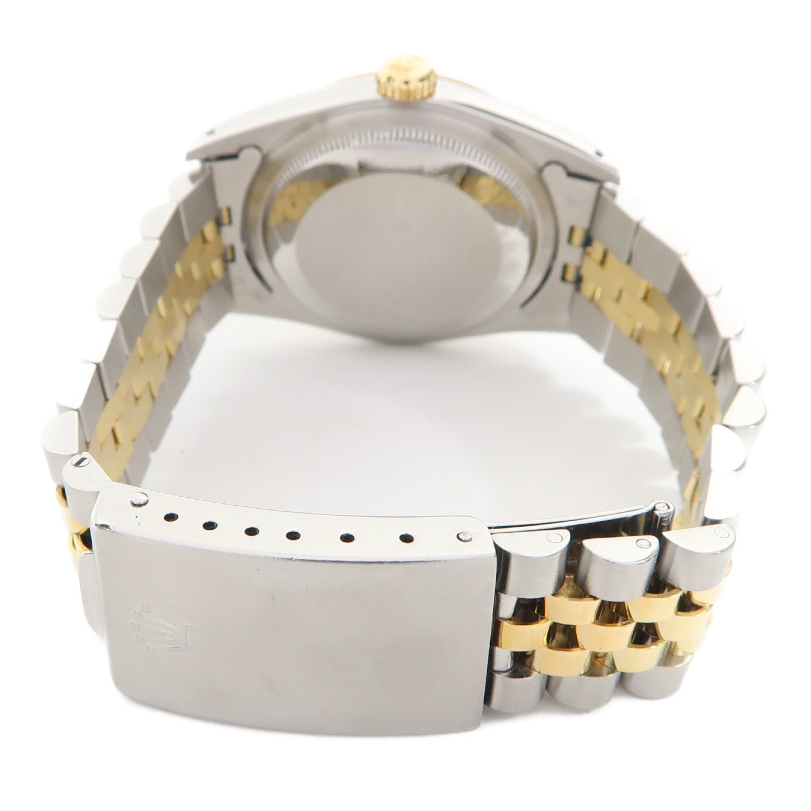ROLEX Datejust不鏽鋼/18K黃金手錶自動機芯灰色