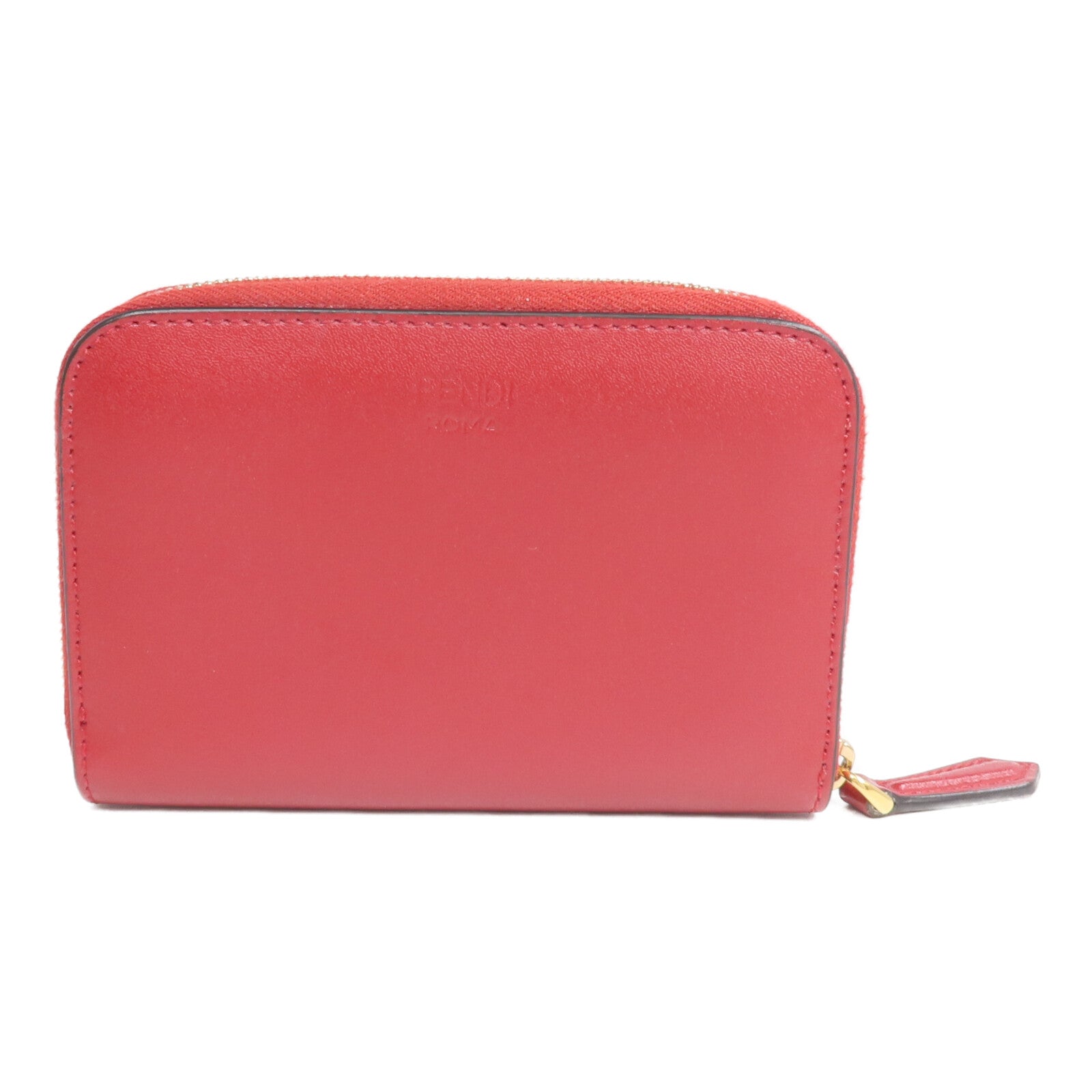 FENDI 牛皮皮革Coin/Card Case金扣零錢包/卡片套