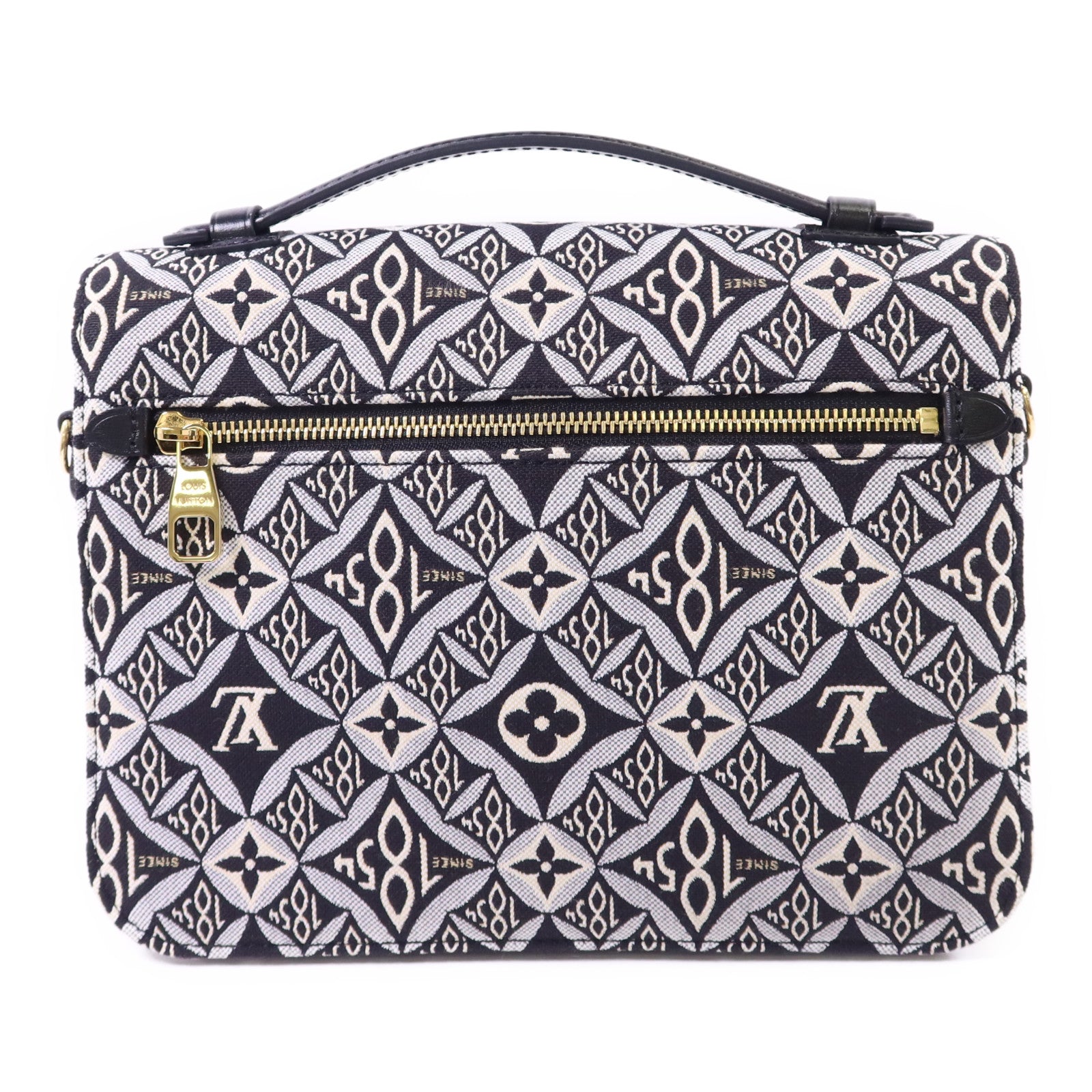 LOUIS VUITTON 帆布Pochette Metis MM金扣手挽肩背兩用袋