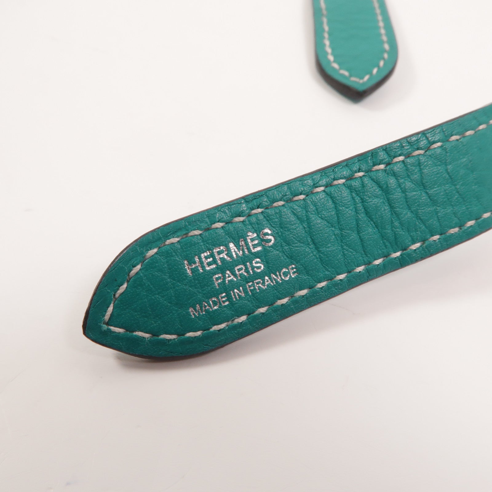 HERMES Clemence皮革Halzan 31手挽肩背兩用袋Bleu Paon