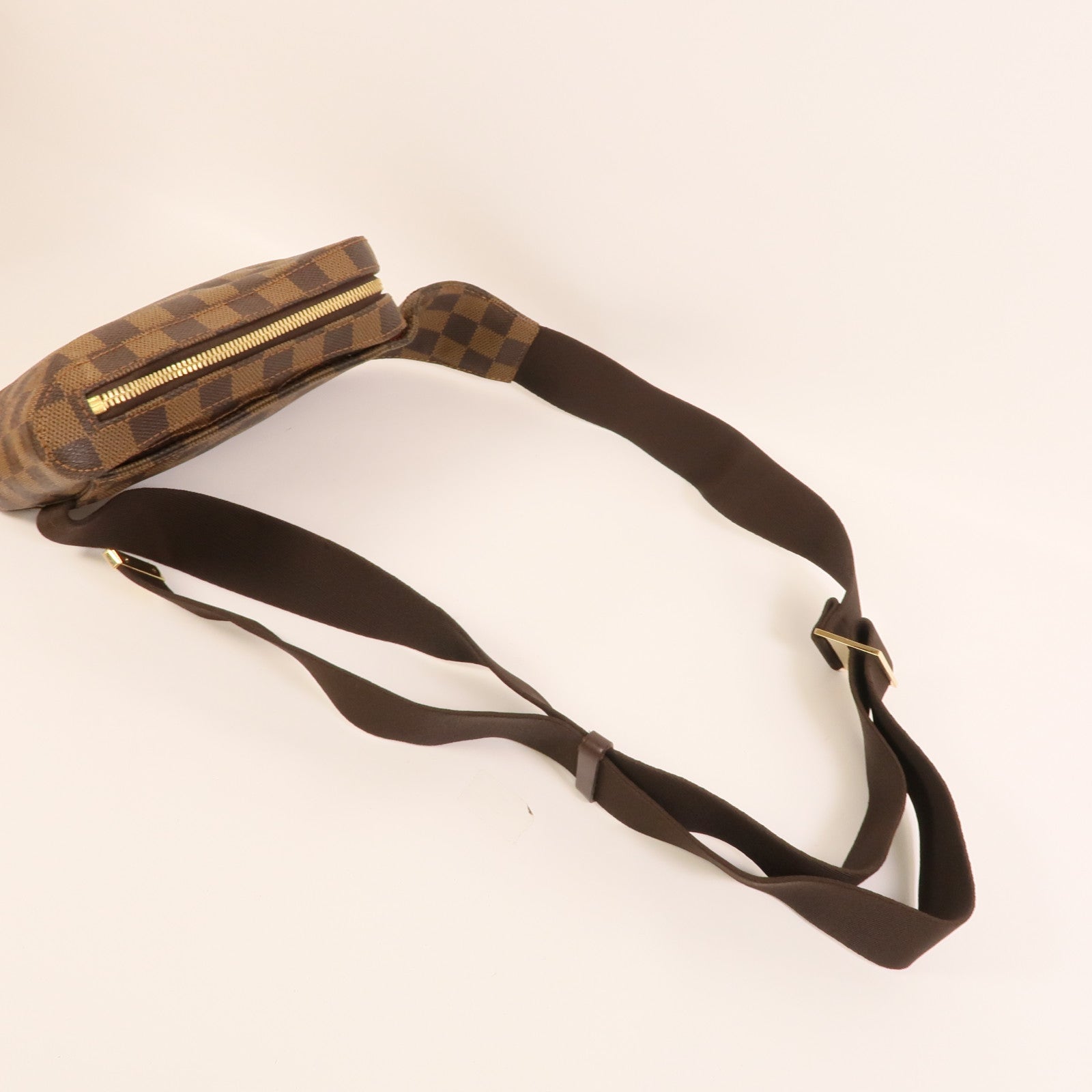 LOUIS VUITTON Damier Geronimos金扣腰包