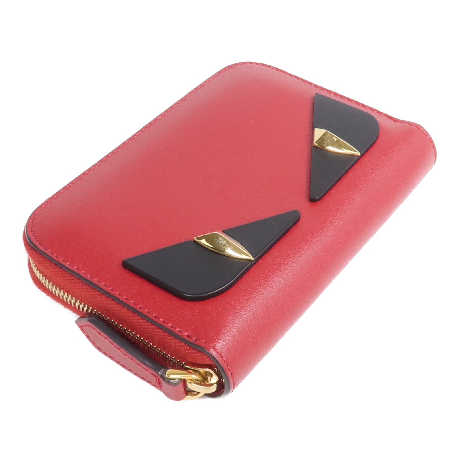 FENDI 牛皮皮革Coin/Card Case金扣零錢包/卡片套