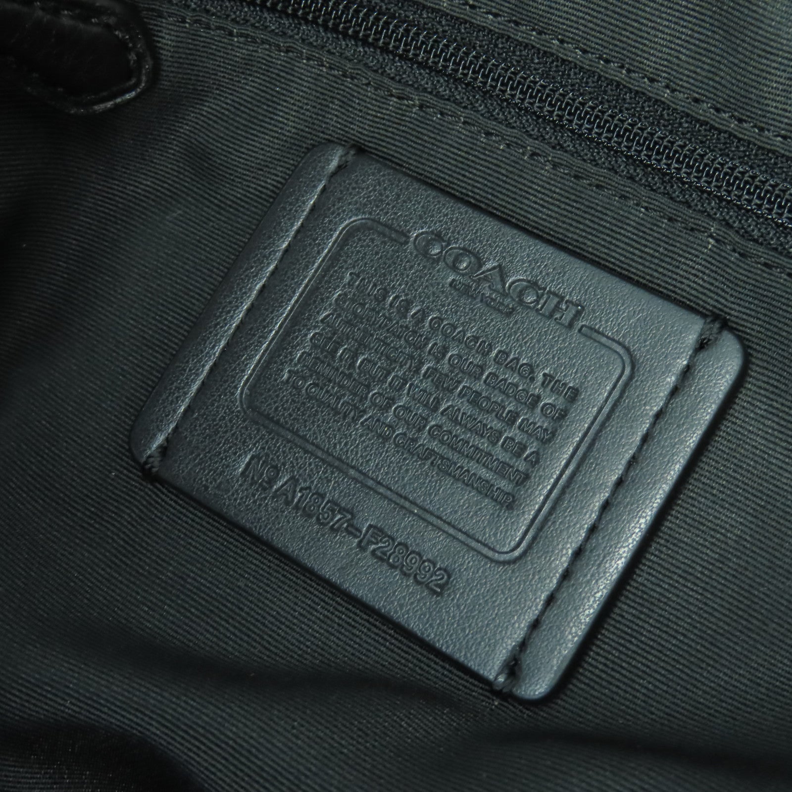 COACH 【激減優惠】牛皮皮革2way Shoulder Bag金扣手挽肩背兩用袋黑色