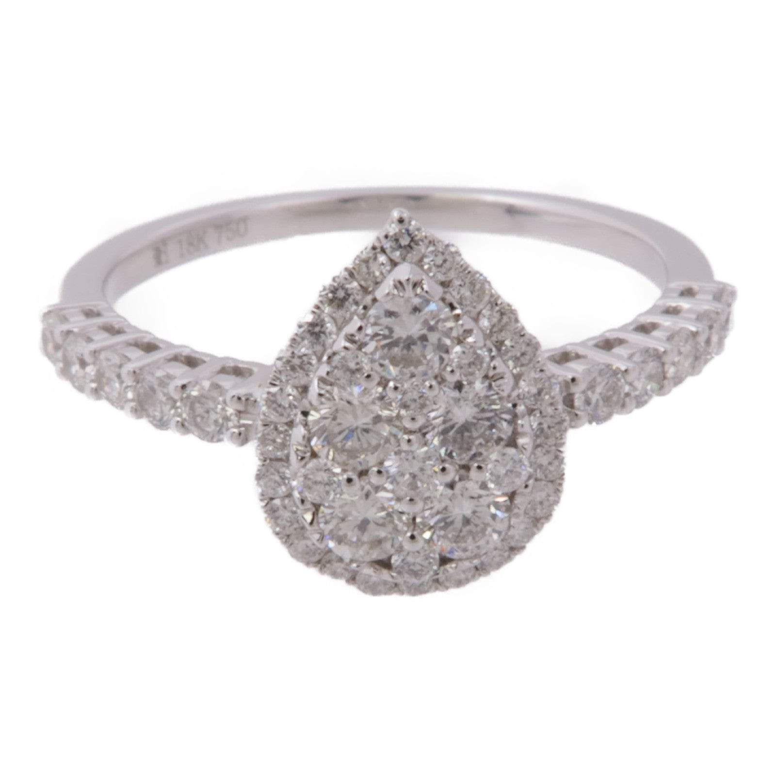 JEWELRY 【激減優惠】18K白金Diamond Ring戒指US#6.25