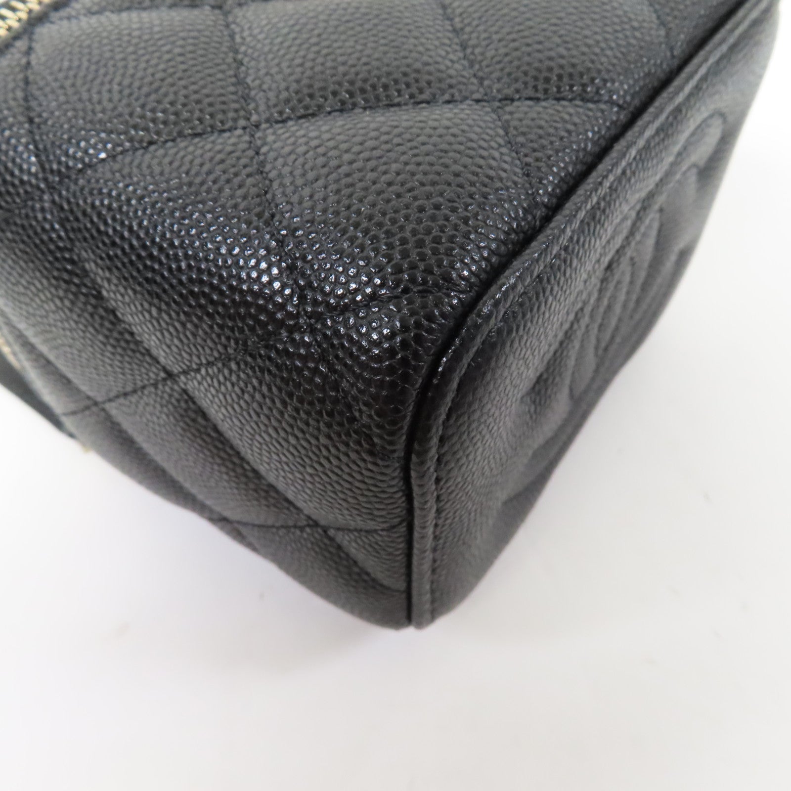 CHANEL 【激減優惠】菱格Caviar皮革Chain Shoulder Bag金扣肩背袋黑色