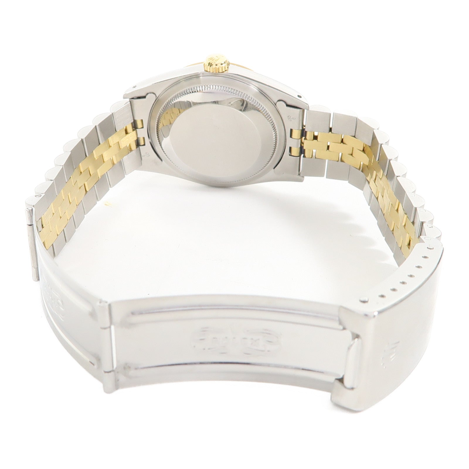 ROLEX Datejust不鏽鋼/18K黃金手錶自動機芯灰色