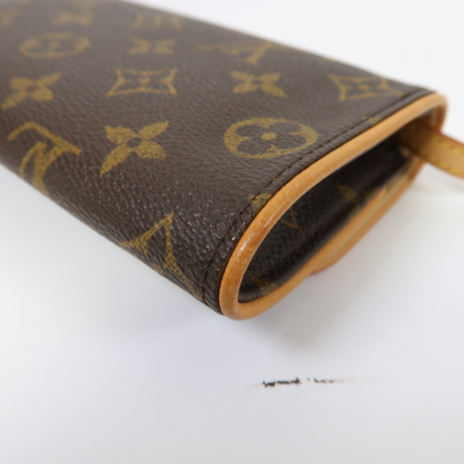 LOUIS VUITTON Monogram Pochette Twin PM金扣肩背袋啡色
