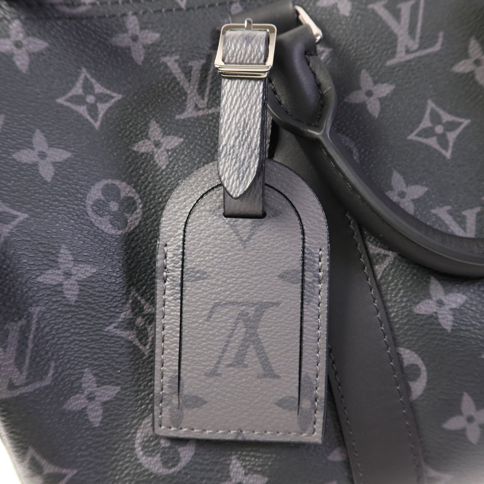 LOUIS VUITTON Monogram Eclipse Keepall Bandouliere 35手挽肩背兩用袋