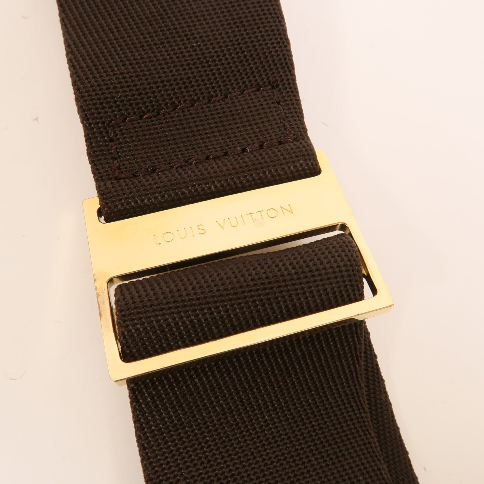 LOUIS VUITTON Damier Geronimos金扣腰包