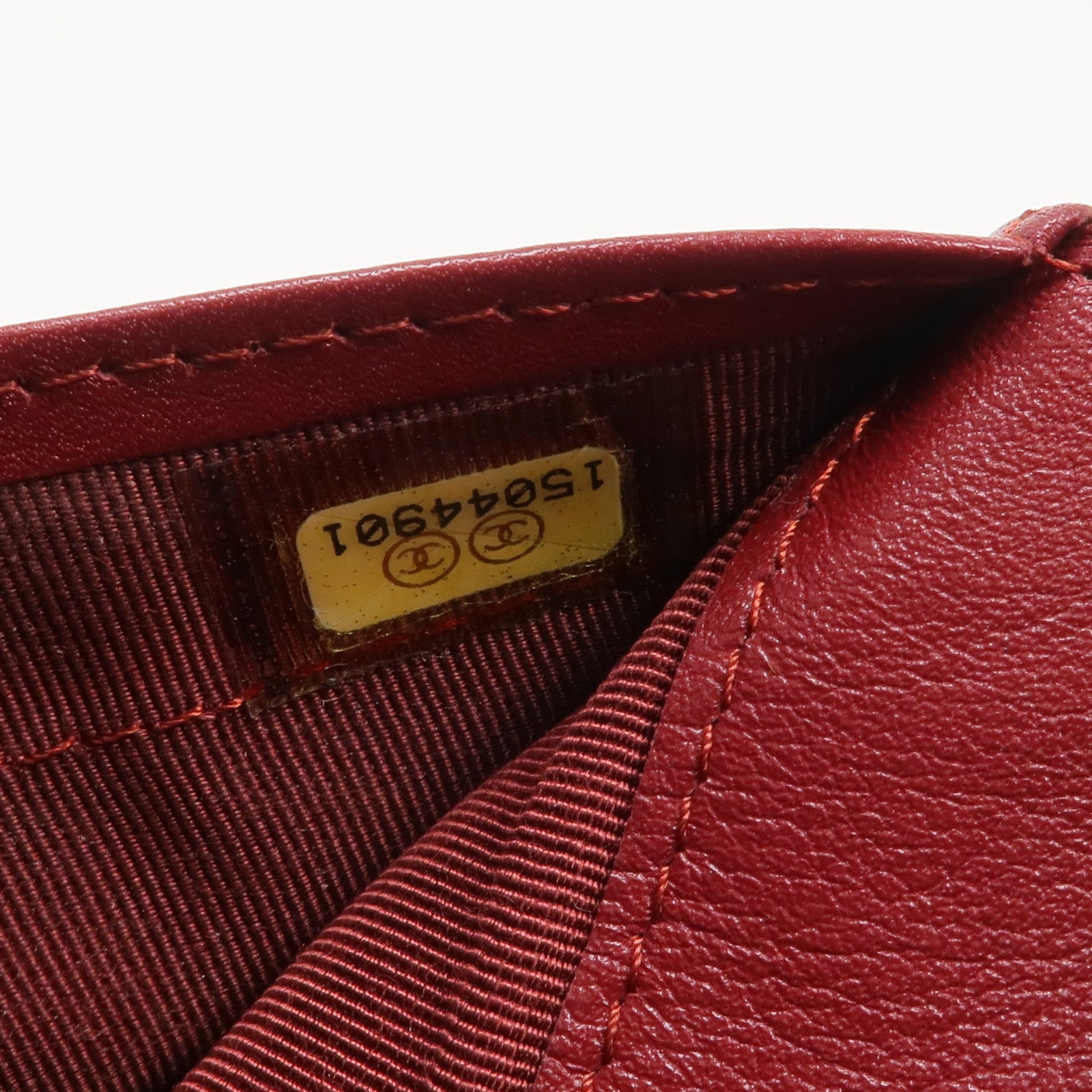 CHANEL 牛皮皮革Wallet銀扣錢包