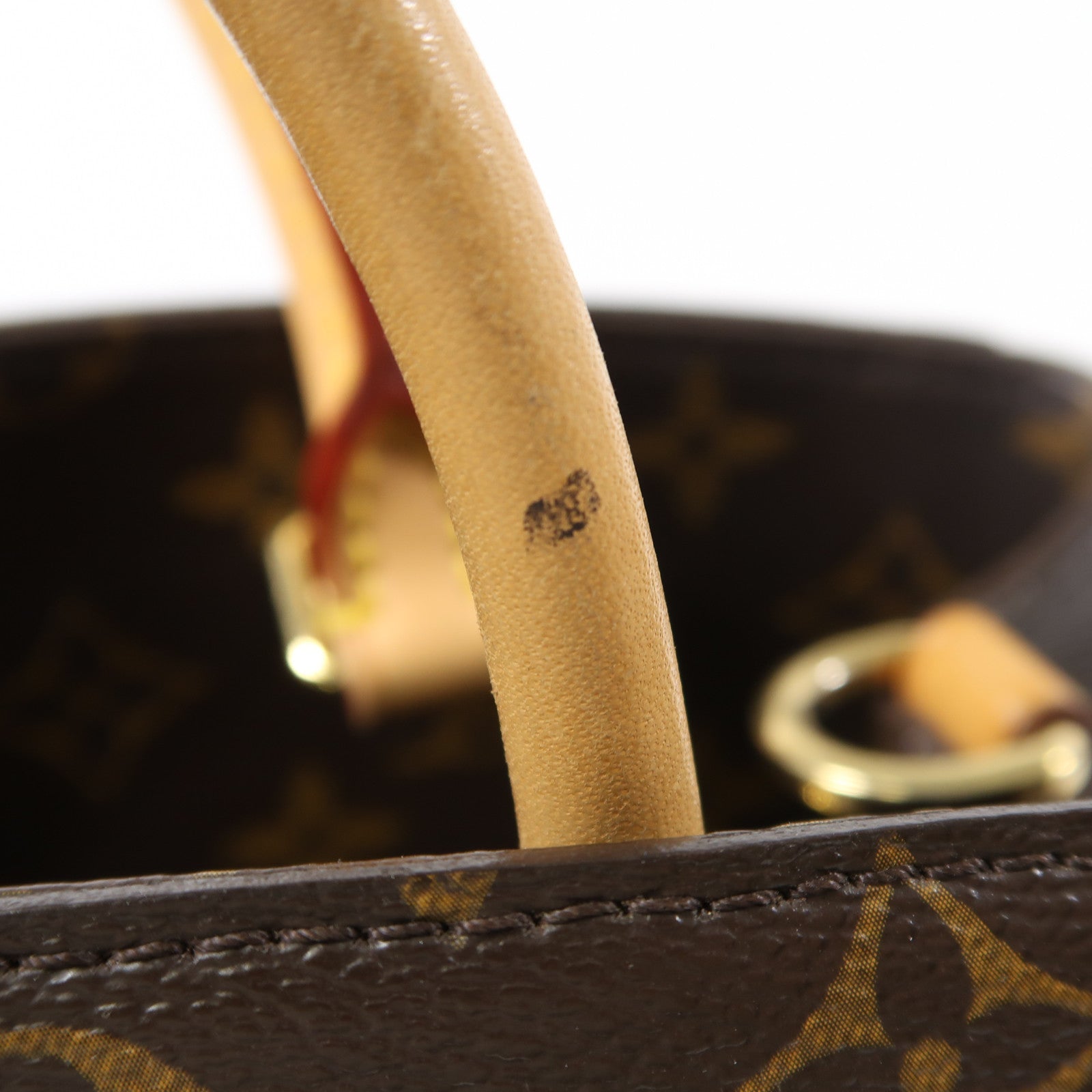 LOUIS VUITTON Monogram Montaigne金扣手挽肩背兩用袋啡色