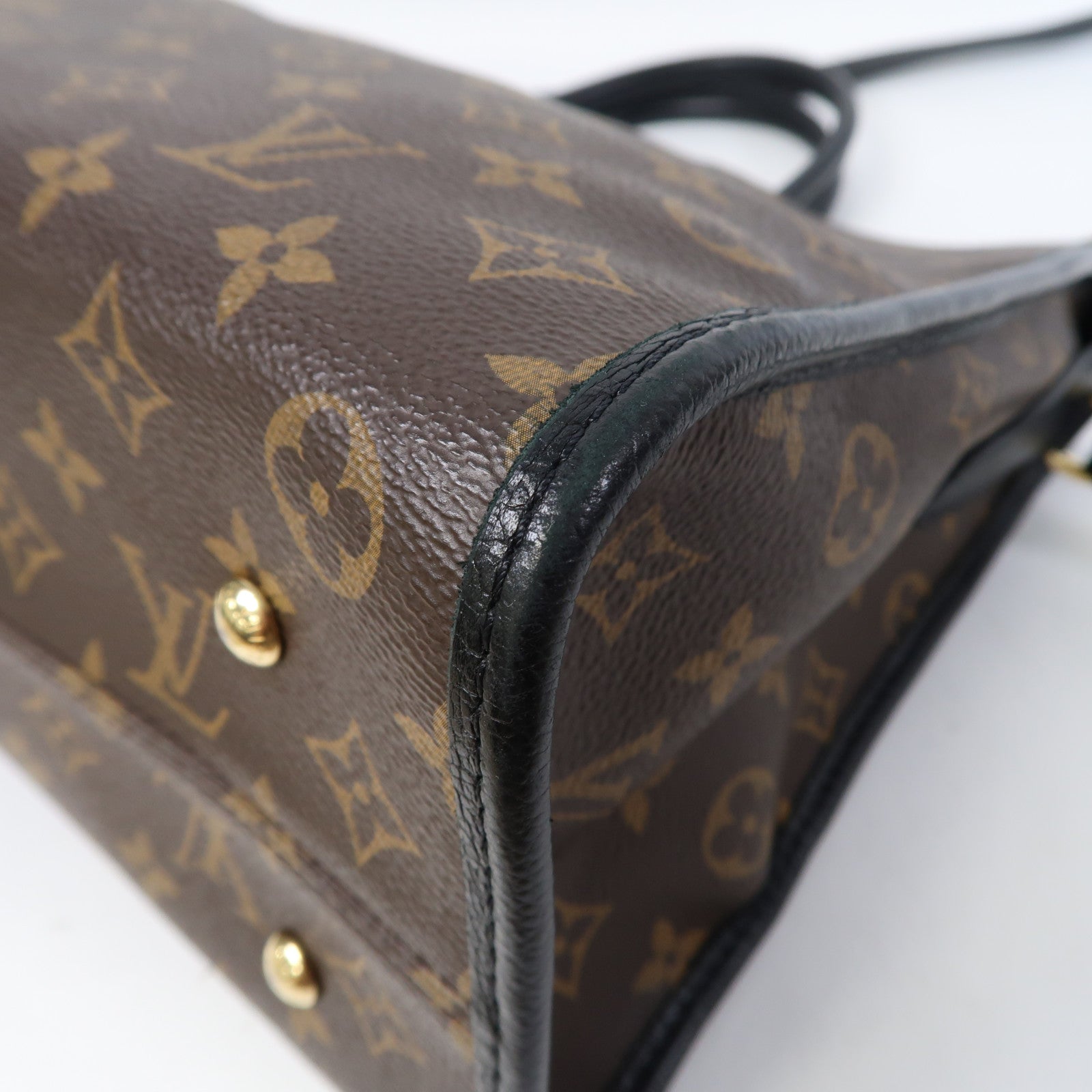 LOUIS VUITTON Monogram Popincourt MM金扣手挽肩背兩用袋啡色