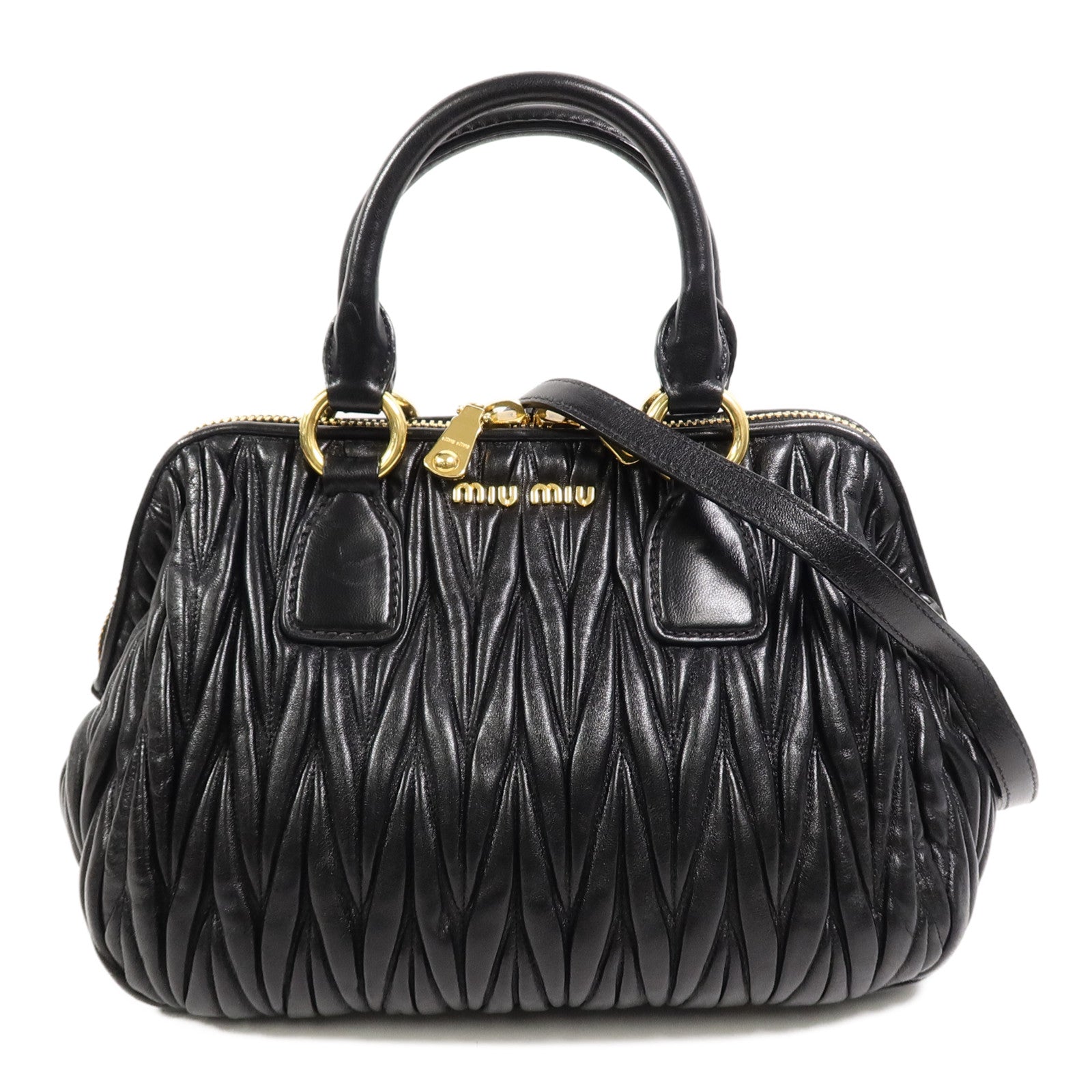 Miu Miu 羊皮皮革2 Way Shoulder手挽肩背兩用袋