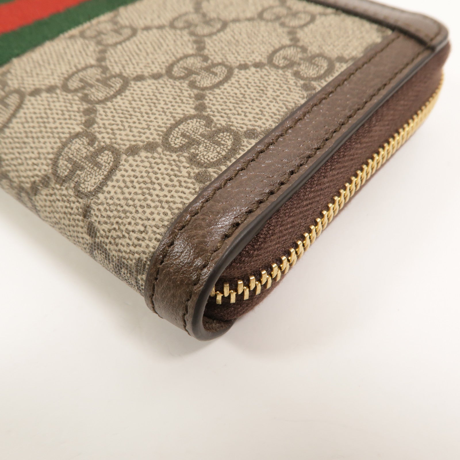 GUCCI 塗層帆布Zipper Long Wallet長錢包
