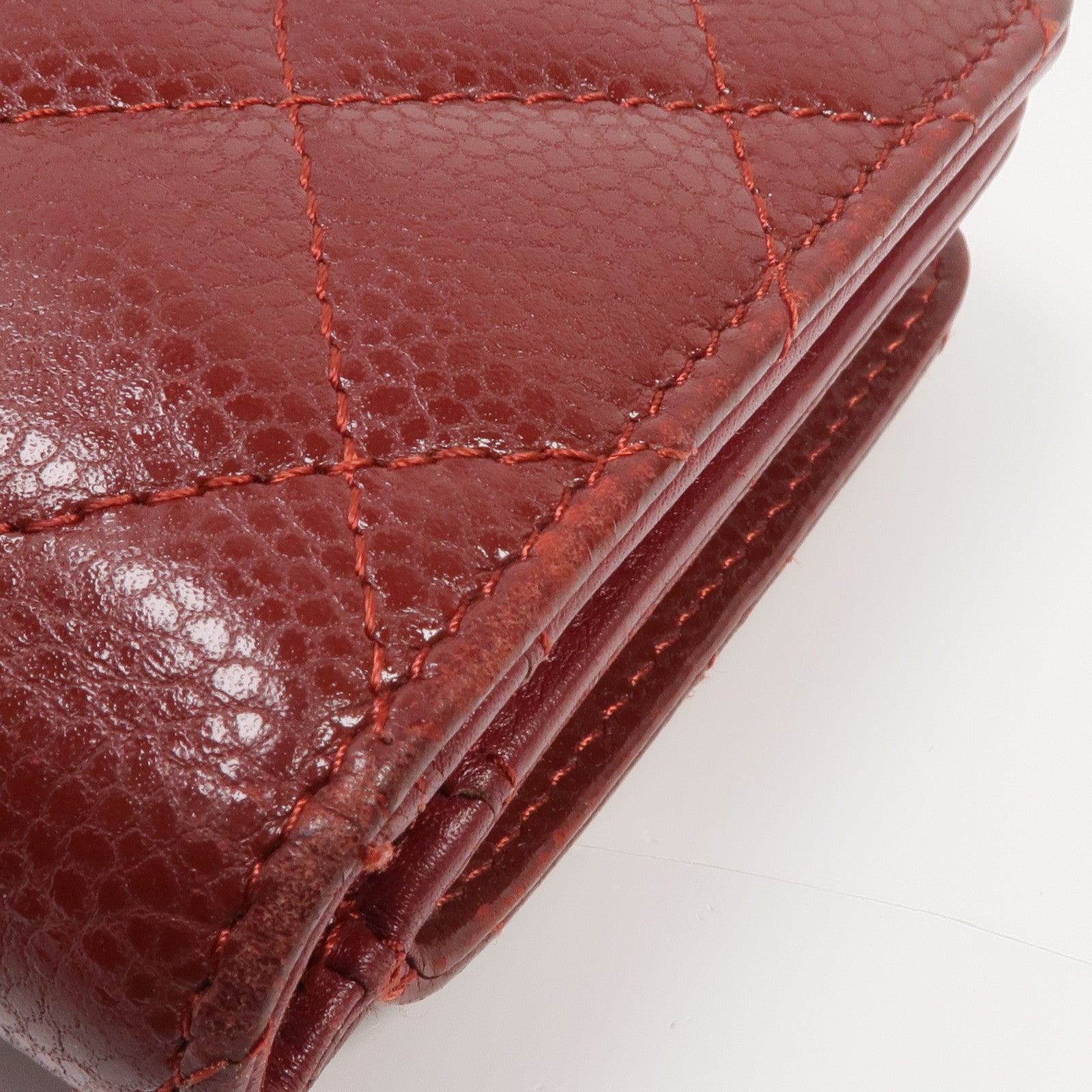 CHANEL 牛皮皮革Wallet銀扣錢包