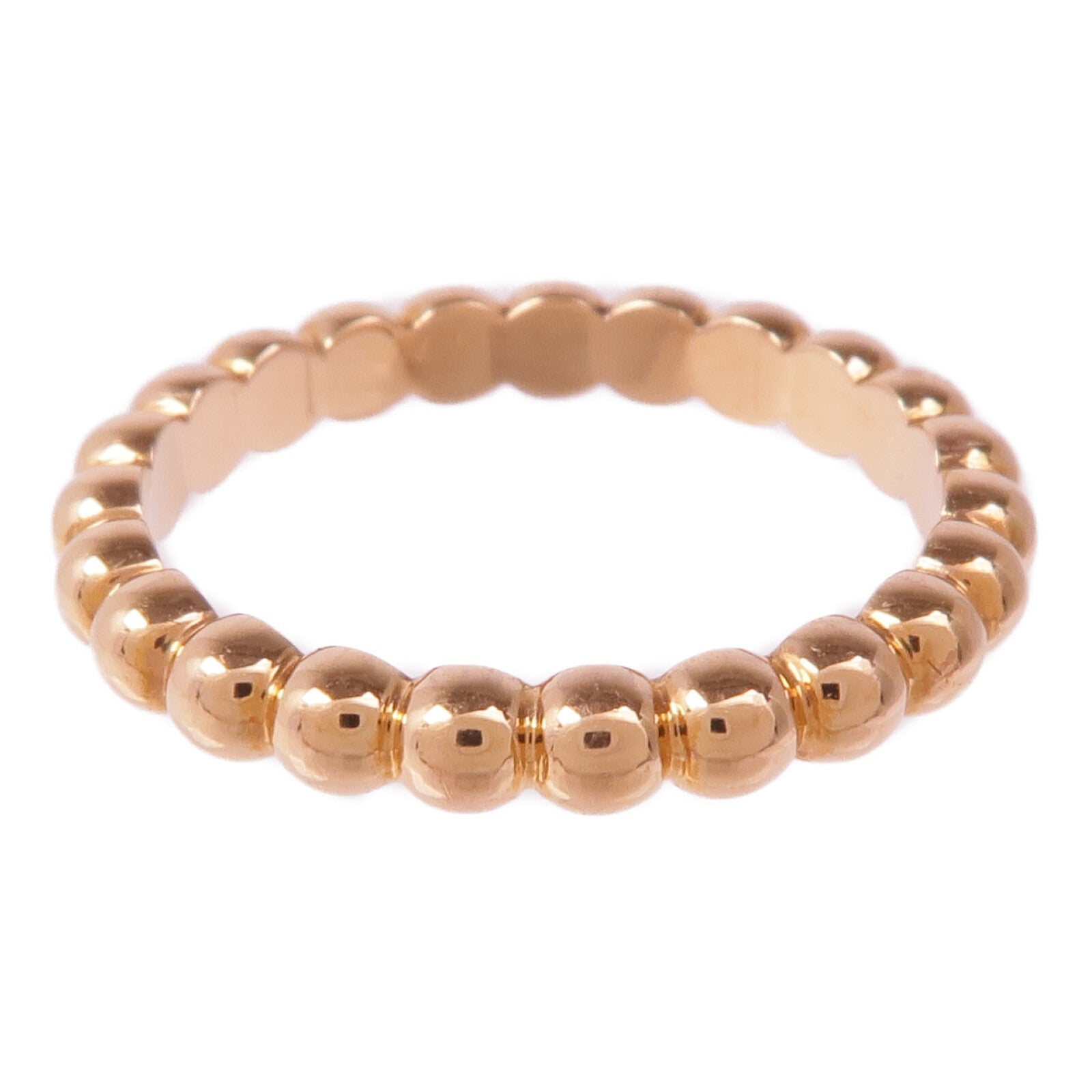 Van Cleef & Arpels 【激減優惠】18K玫瑰金Perlée pearls of Gold Ring戒指VCA#50/US#5.25