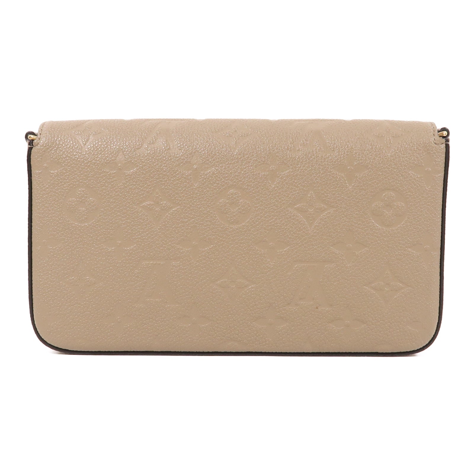 LOUIS VUITTON Monogram Empreinte Felicie Pochette金扣鏈帶肩背袋