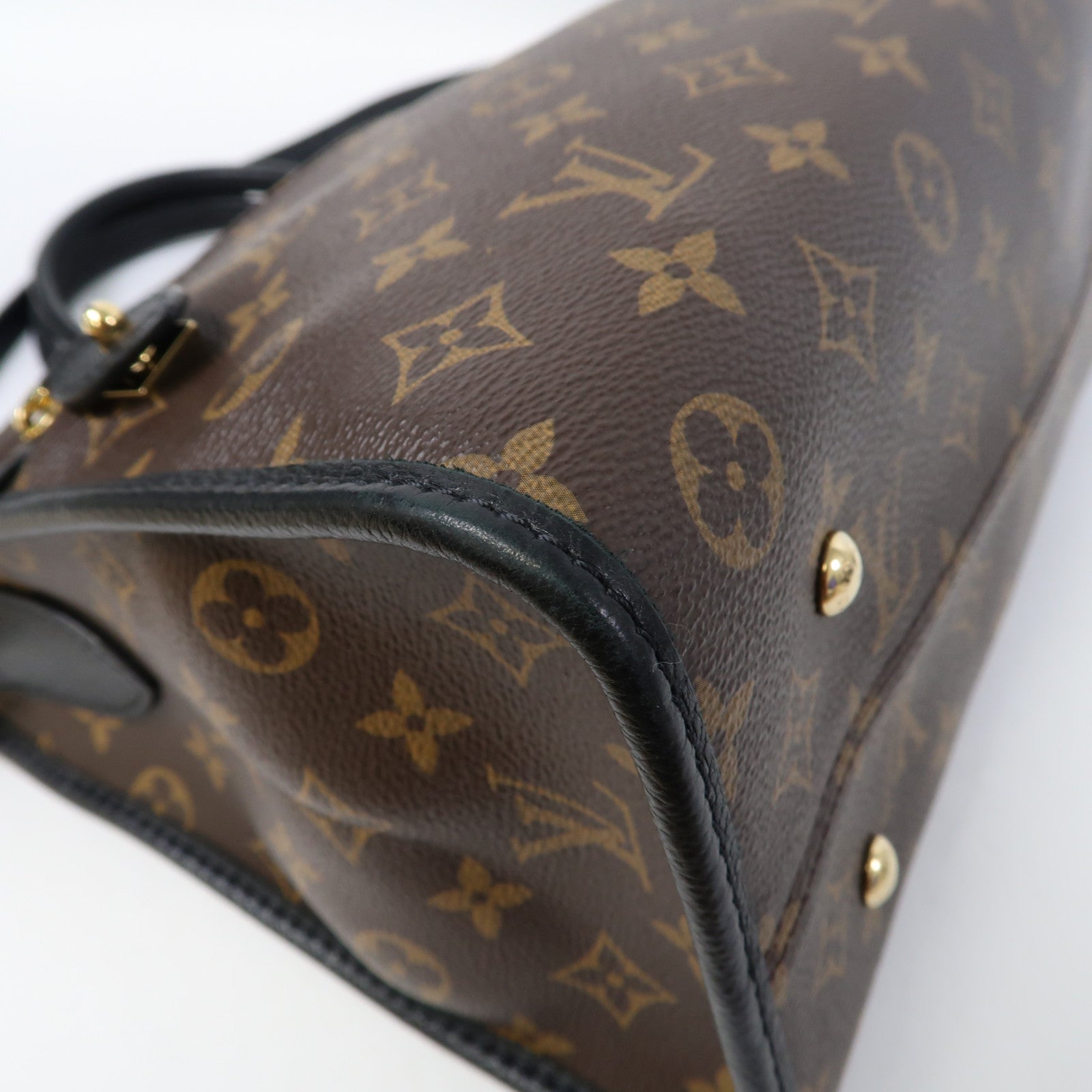 LOUIS VUITTON Monogram Popincourt MM金扣手挽肩背兩用袋啡色
