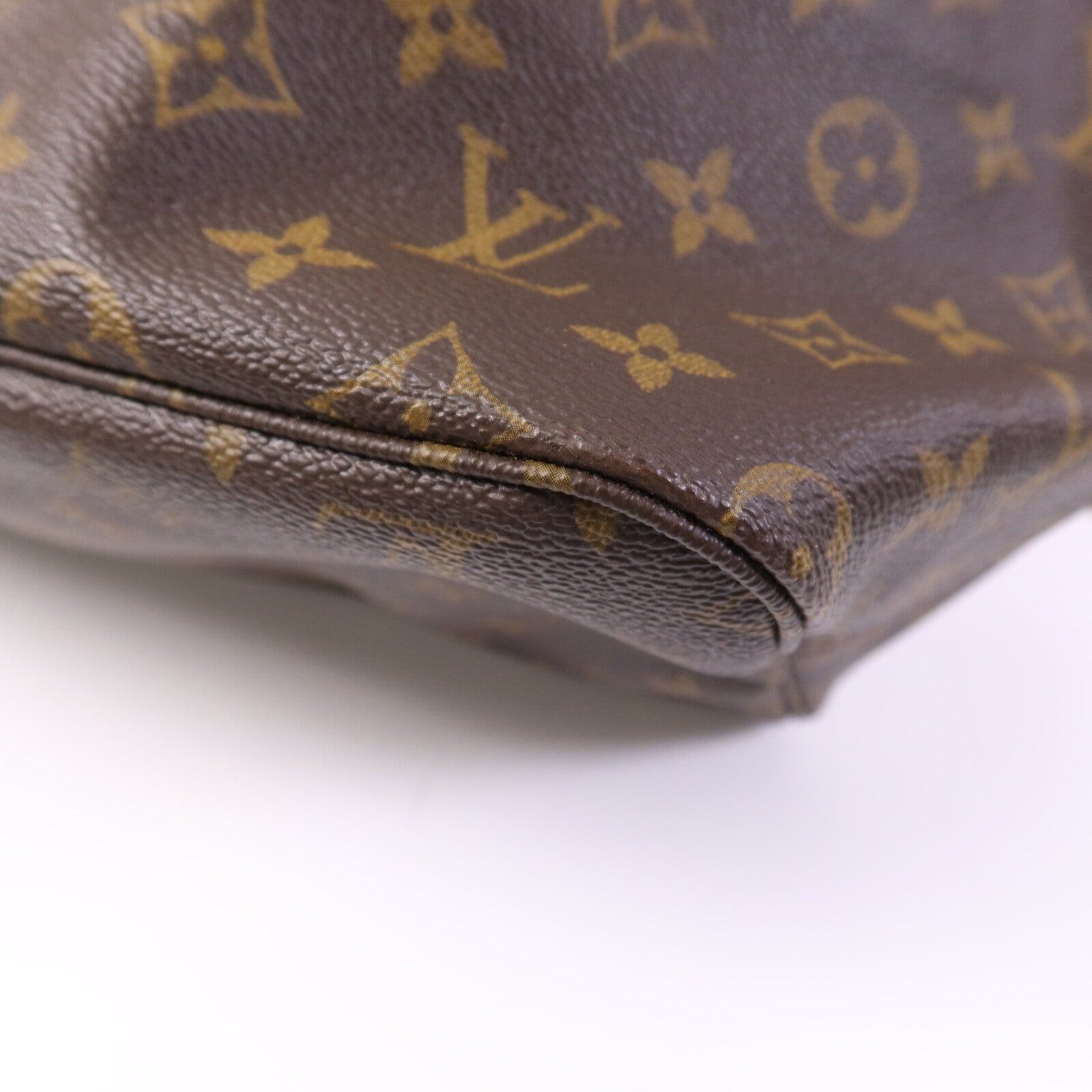 LOUIS VUITTON Monogram Neverfull GM金扣手挽袋