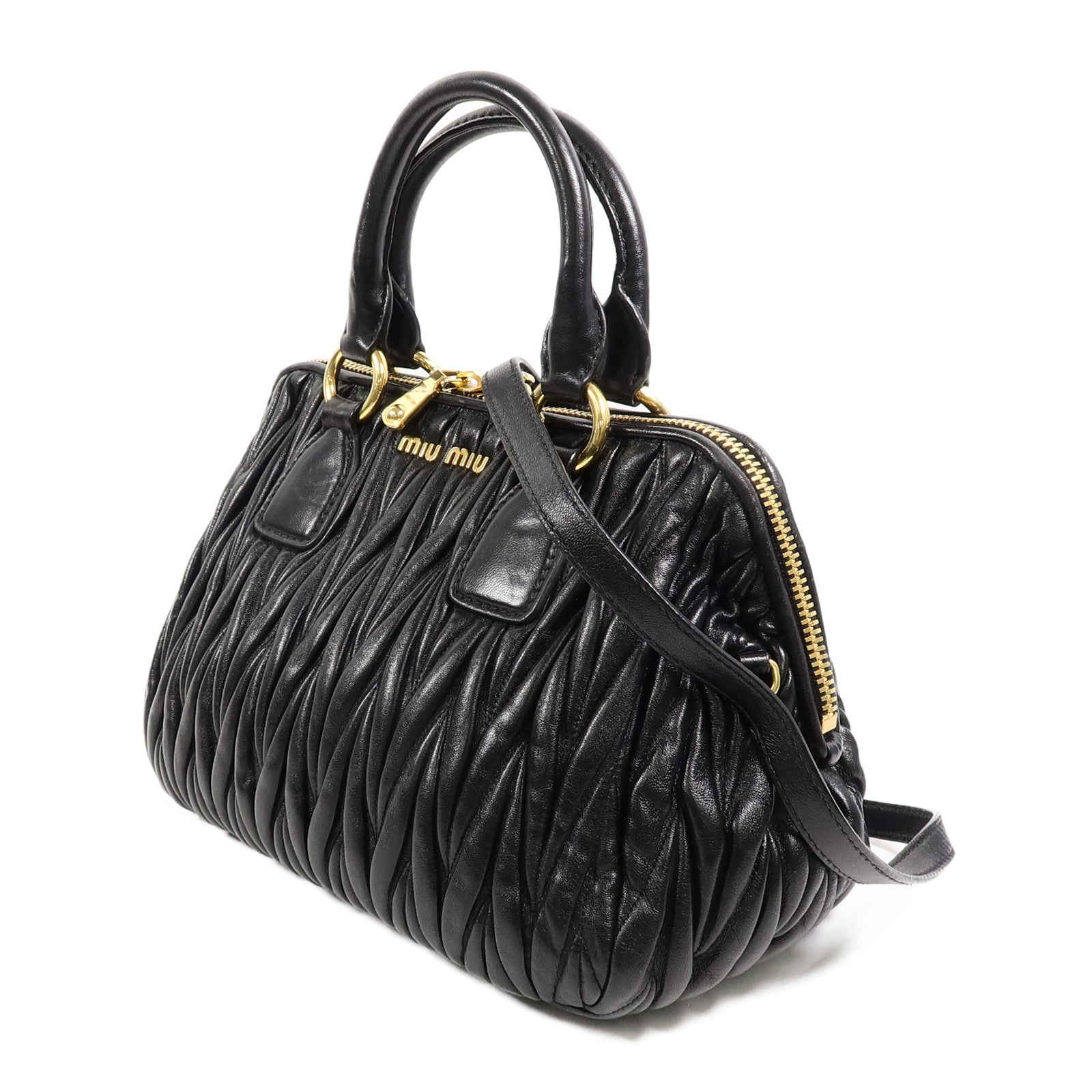Miu Miu 羊皮皮革2 Way Shoulder手挽肩背兩用袋